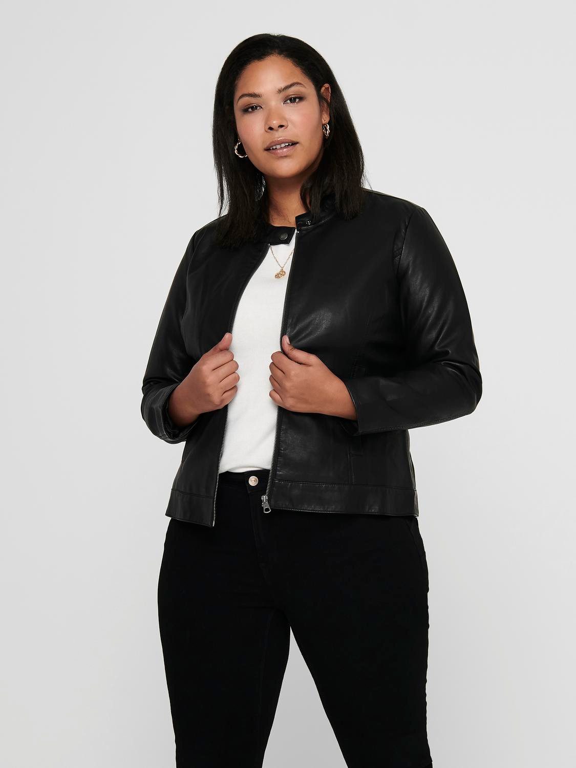 ONLY CARMAKOMA Lederimitatjacke CARROBBER FAUX LEATHER günstig online kaufen