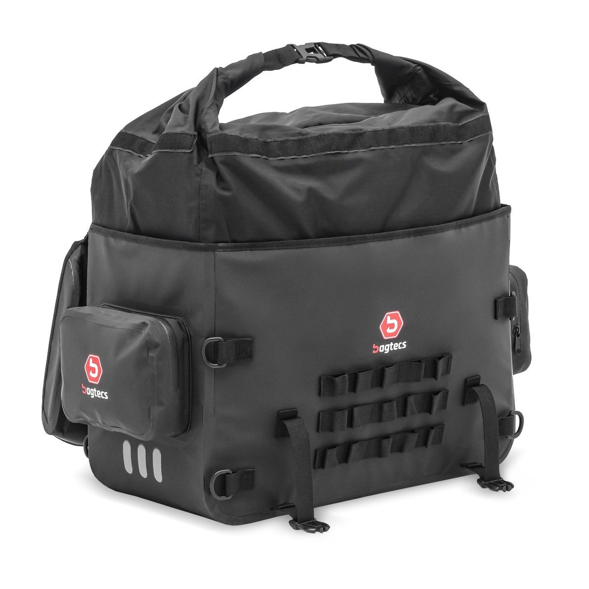 Bagtecs Reisetasche 2x PVC Seitenkoffern + Kofferträger für Honda Africa Twin 1100 20-21 B