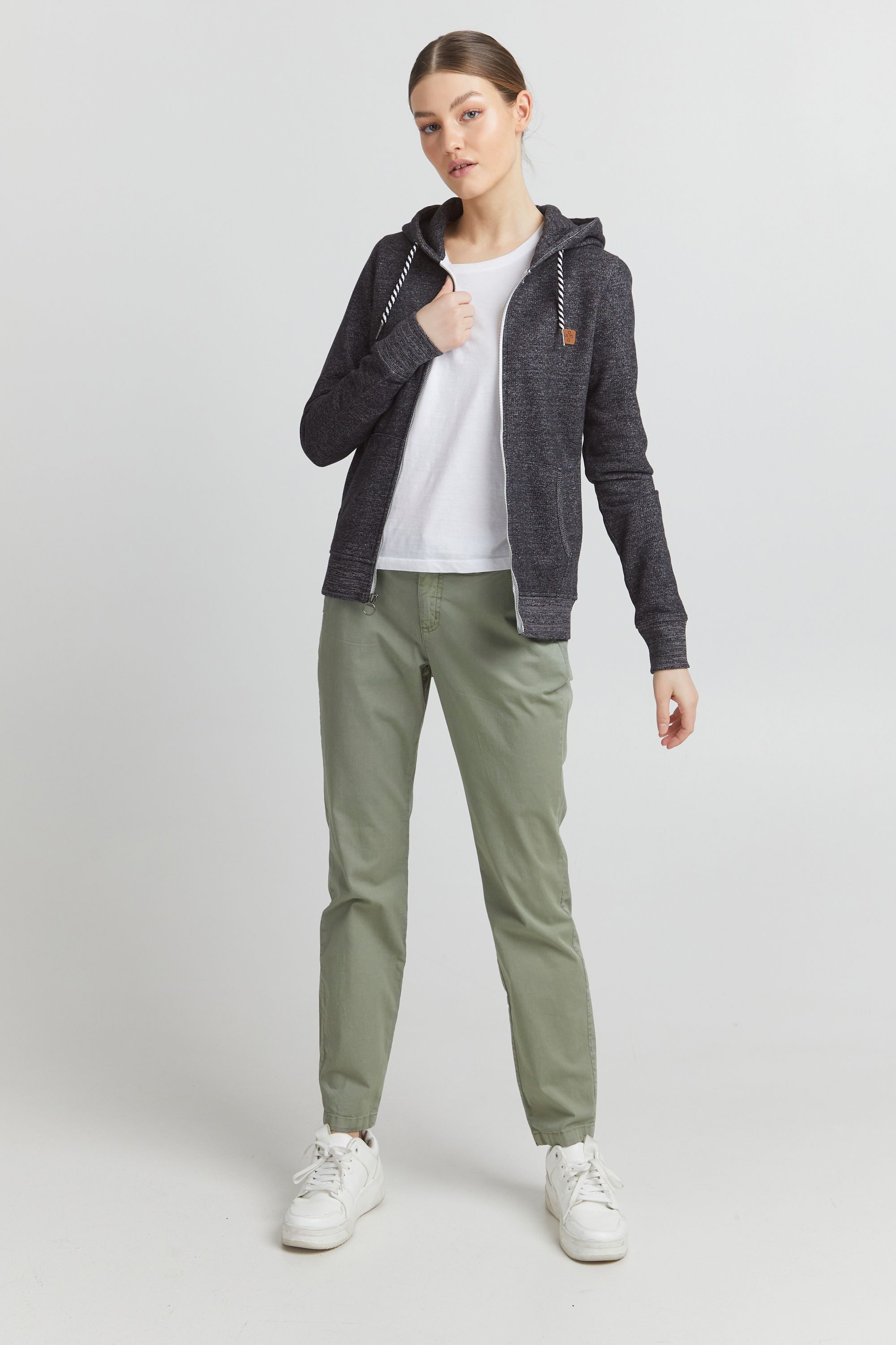 OXMO Kapuzensweatjacke OXCelia Sweatshirtjacke mit Kapuze günstig online kaufen