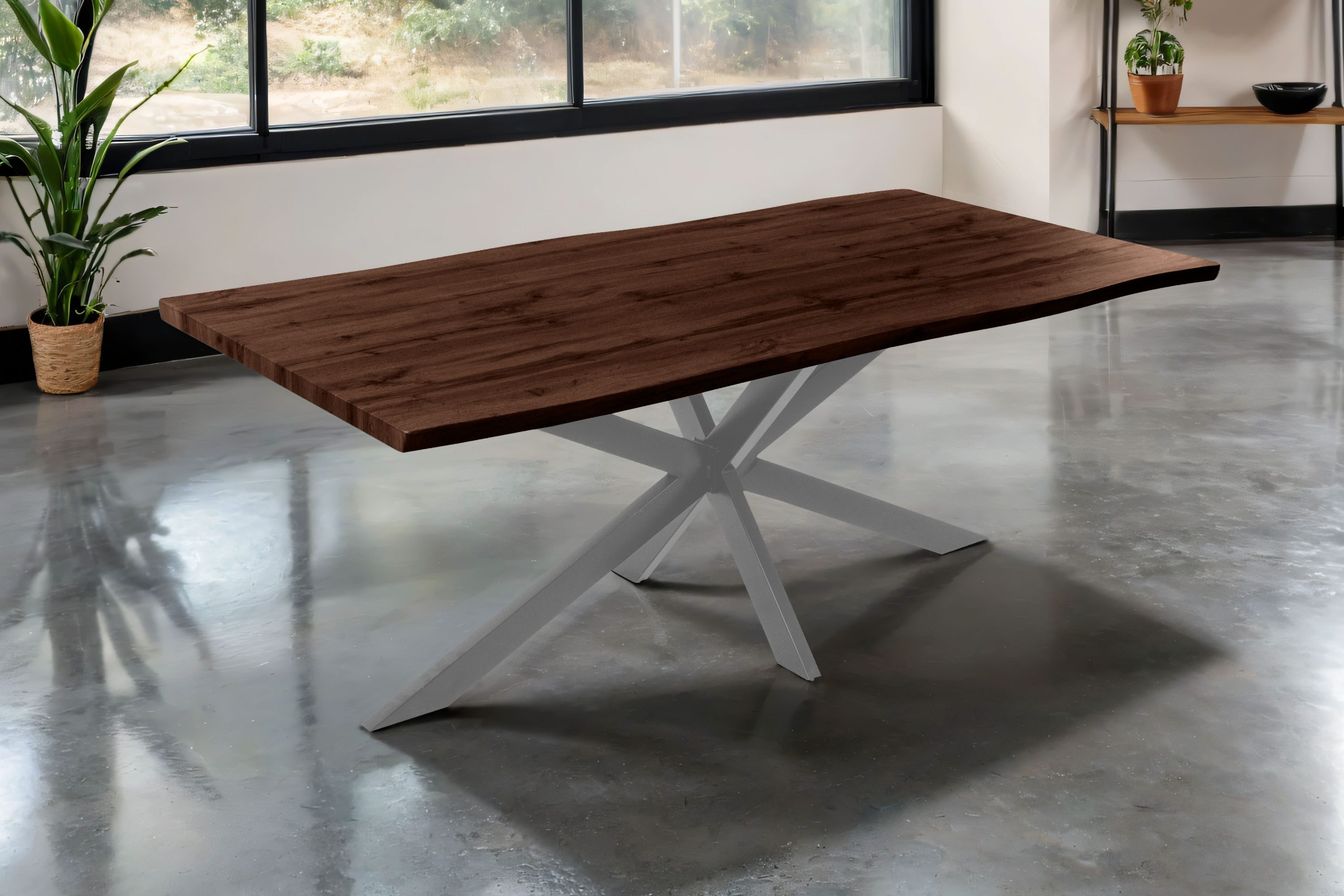 SAM® Esstisch TorbenS, verschiedene Holz-Optiken, Spider-Metallgestell, günstig online kaufen