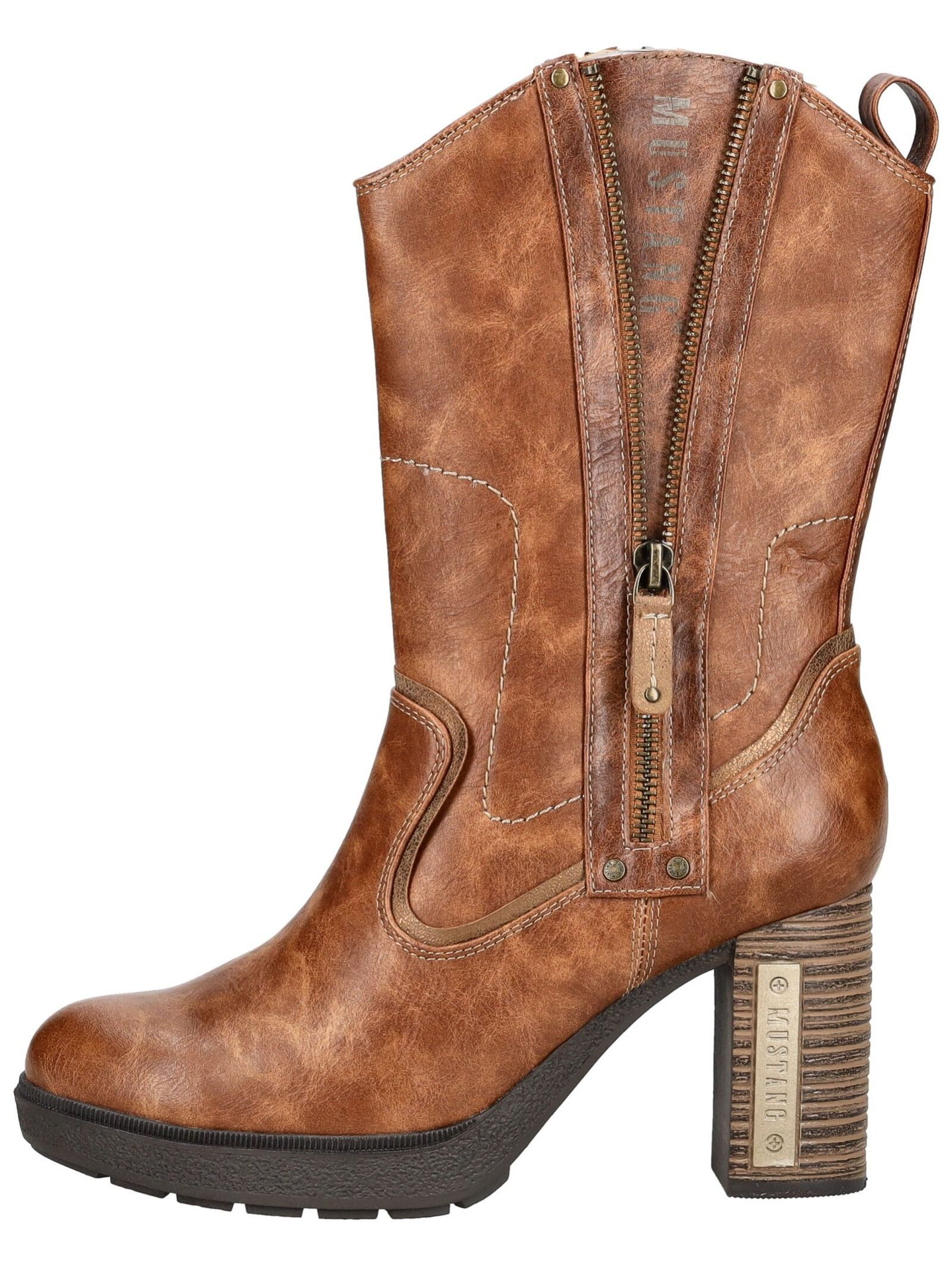 Mustang Shoes Mustang Shoes Stiefel Lederimitat High-Heel-Stiefel günstig online kaufen