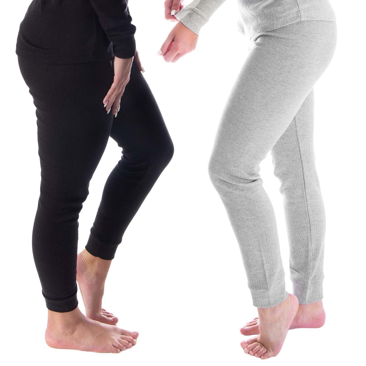 Black Snake Thermounterhose Damen Thermounterhosen 2er Set atmungsaktiv schnelltrocknend warm (Spar-Set, 2-St) Damen lange Подштанники mit Innenfleece 2er-Pack