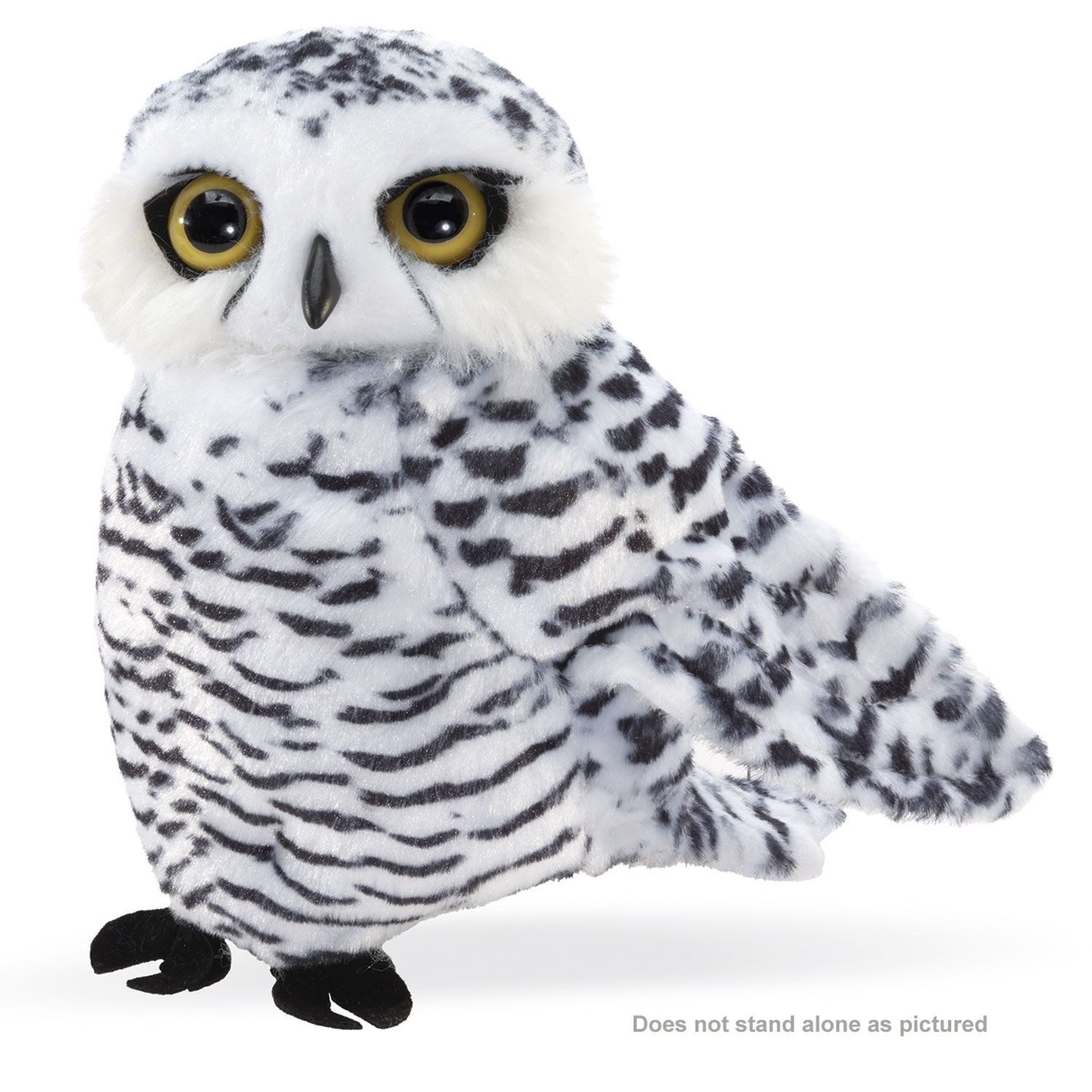 Folkmanis Панч и Джуди Handpuppe Folkmanis Handpuppe Kleine Schnee-Eule 3197, Uhu, Kauz 18cm (Packung)