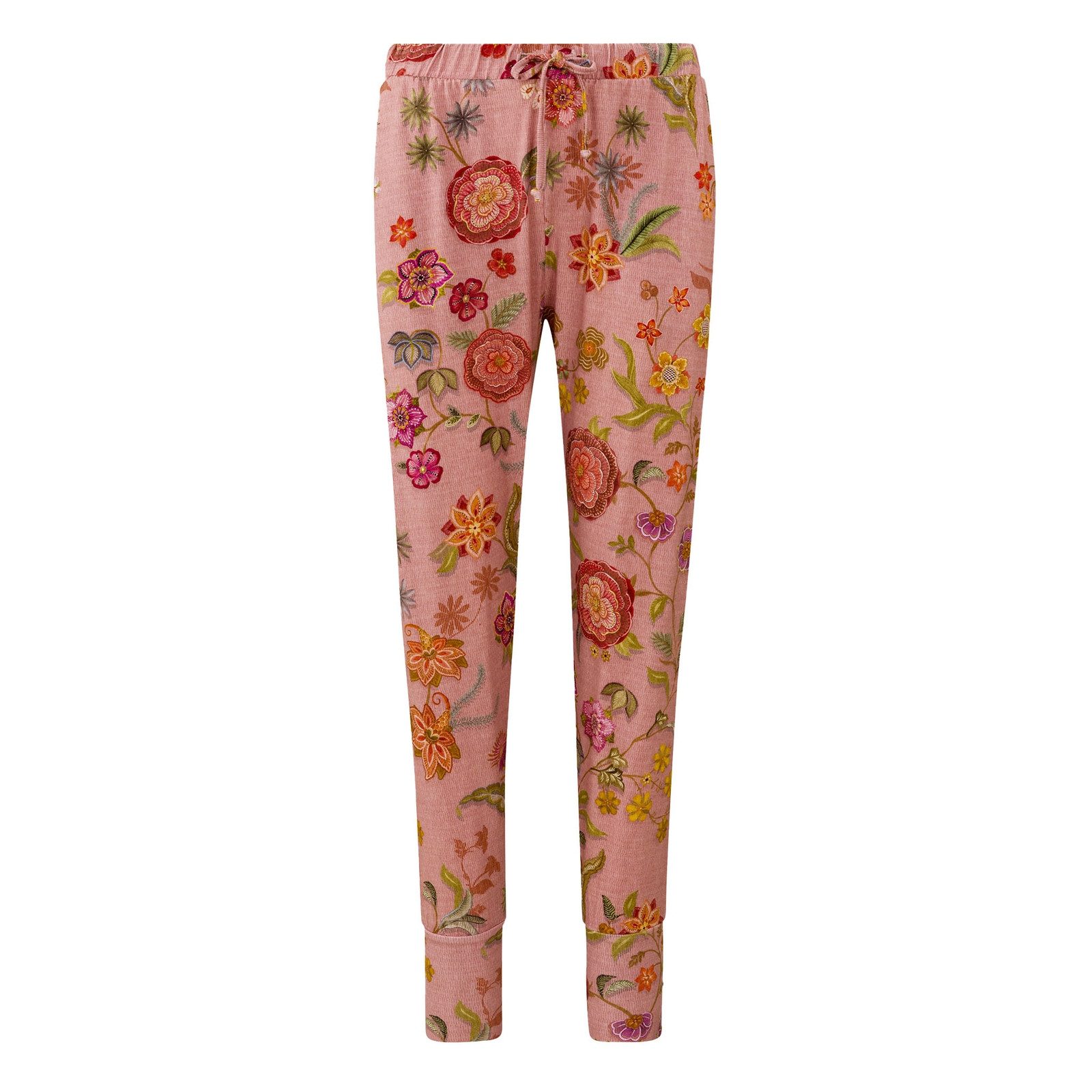 PiP Studio Relaxhose Bobien Long Trousers Flower mit seitlichen Einschubtaschen