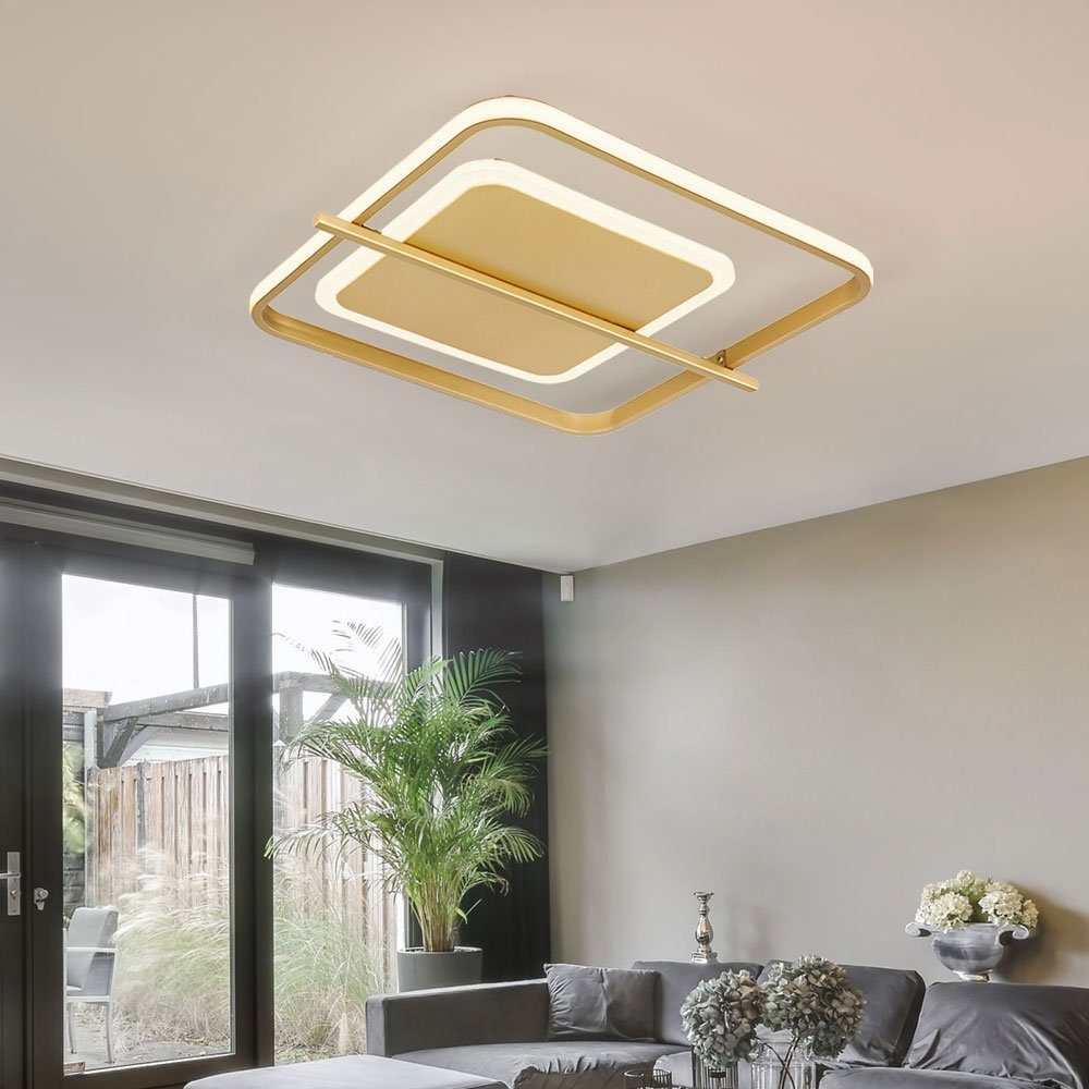 40 L goldfarben cm Globo Wohnzimmerlampe inklusive, Deckenleuchte, Leuchtmittel Deckenleuchte LED LED