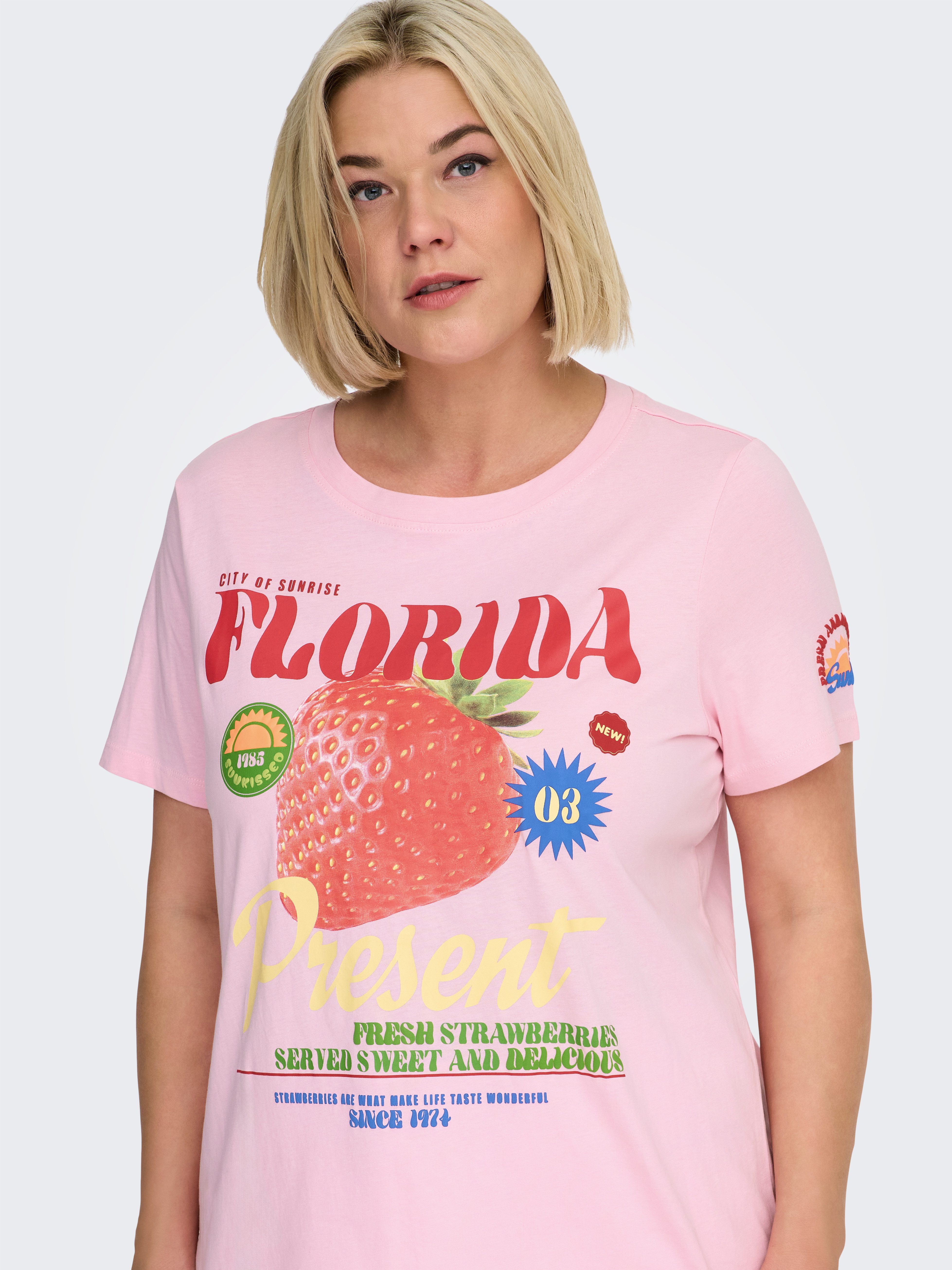 ONLY CARMAKOMA Kurzarmshirt CARBOLETTE LIFE REG S/S TOP BOX JRS günstig online kaufen