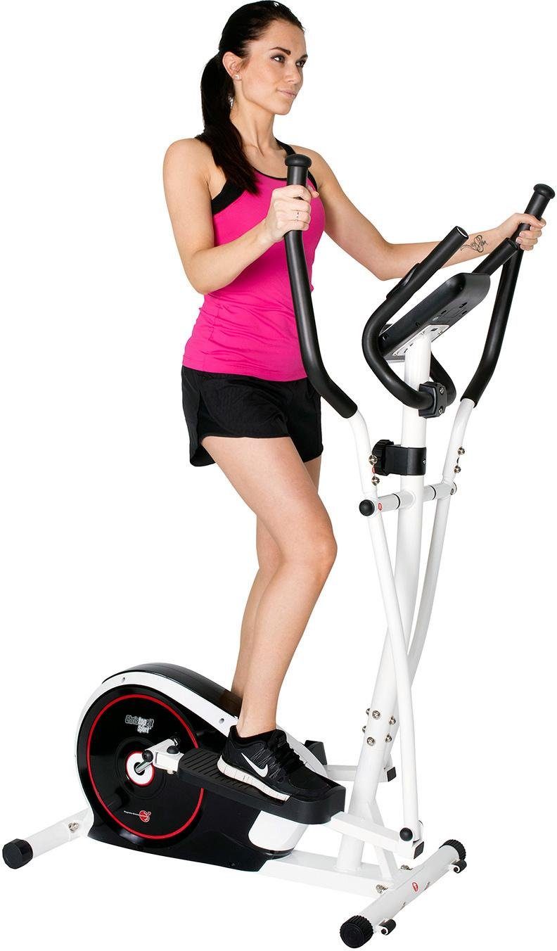 Christopeit Sport® Crosstrainer CT 3 (Computer mit Tablet- und Smartphonehalterung), 100 kg max. Benutzergewicht, 8 Widerstandsstufen