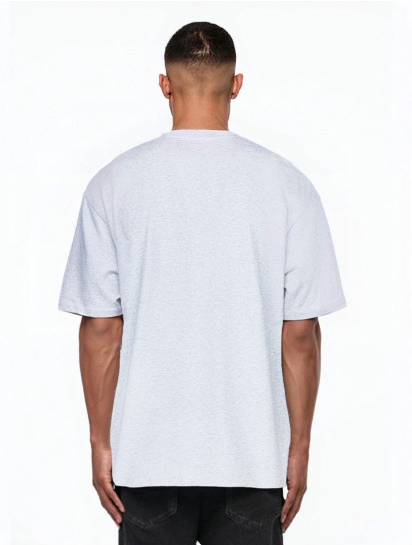 trueprodigy Oversize-Shirt Nika Logostickerei Rundhals dicker Stoff