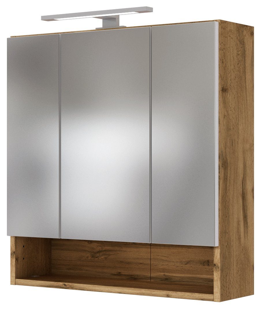 HELD MÖBEL Spiegelschrank Livorno 60 cm Wotaneiche