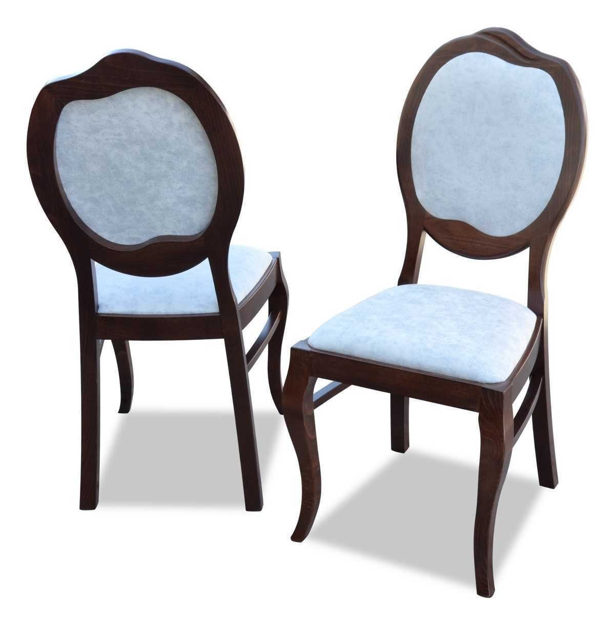 JVmoebel Stuhl Stuhl ohne Armlehne Esszimmerstuhl Design Polsterstuhl Designer Möbel (1 St) Blau/Braun