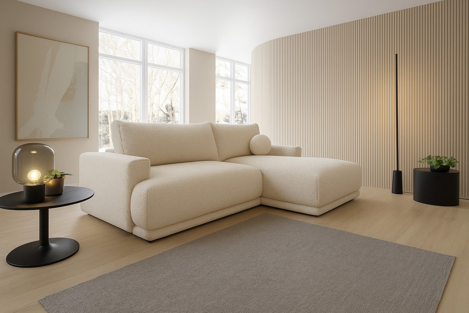 VIVENTE Möbel Ecksofa VENTO 1 Ecksofa m. Schlaffunktion u. Bettkasten Now or Never, mit Bettkasten