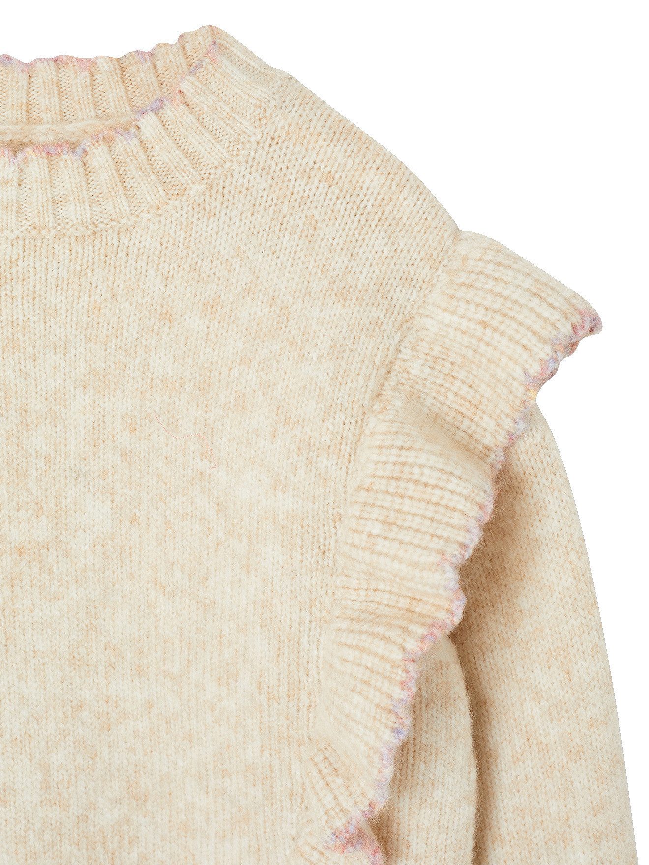 vertbaudet Pullunder Pullover Mädchen Strick mit Volants