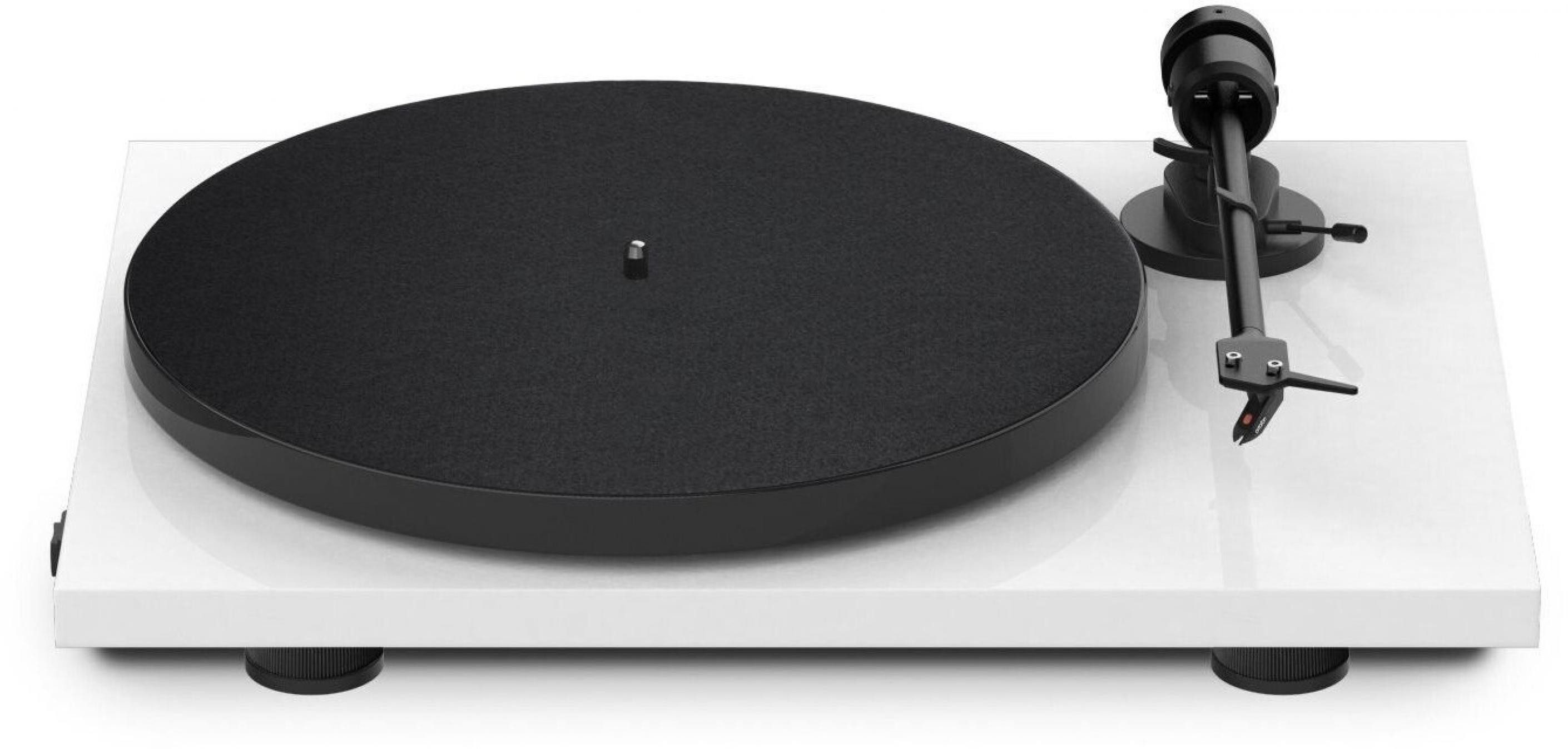 Pro-Ject E1 weiss Voreingestellter Ortofon OM 5E Tonabnehmer Проигрыватели
