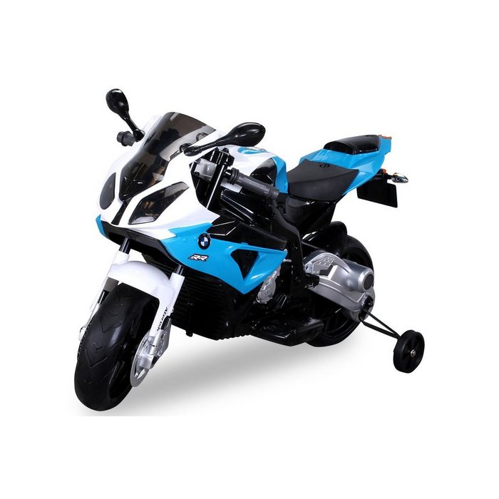 Actionbikes Motors Elektro-Kindermotorrad BMW S 1000 RR Elektro Motorrad Belastbarkeit 25 kg (1-tlg) 25 kg - Soundmodul - Bremsauto. - Stützräder - ab 3 Jahre