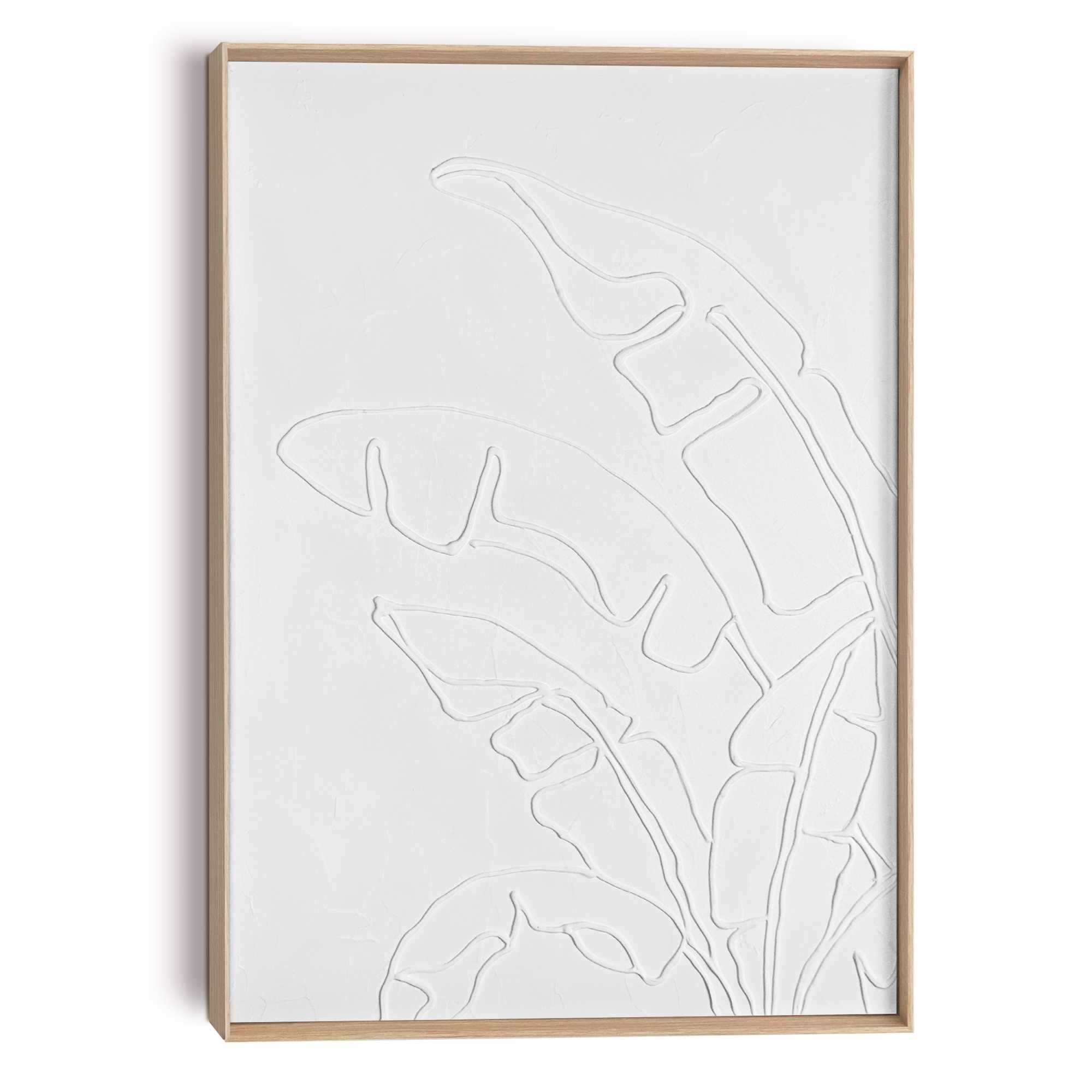 Reinders! Wandbild Palmblätterrelief, Wohnzimmer - Weiß günstig online kaufen