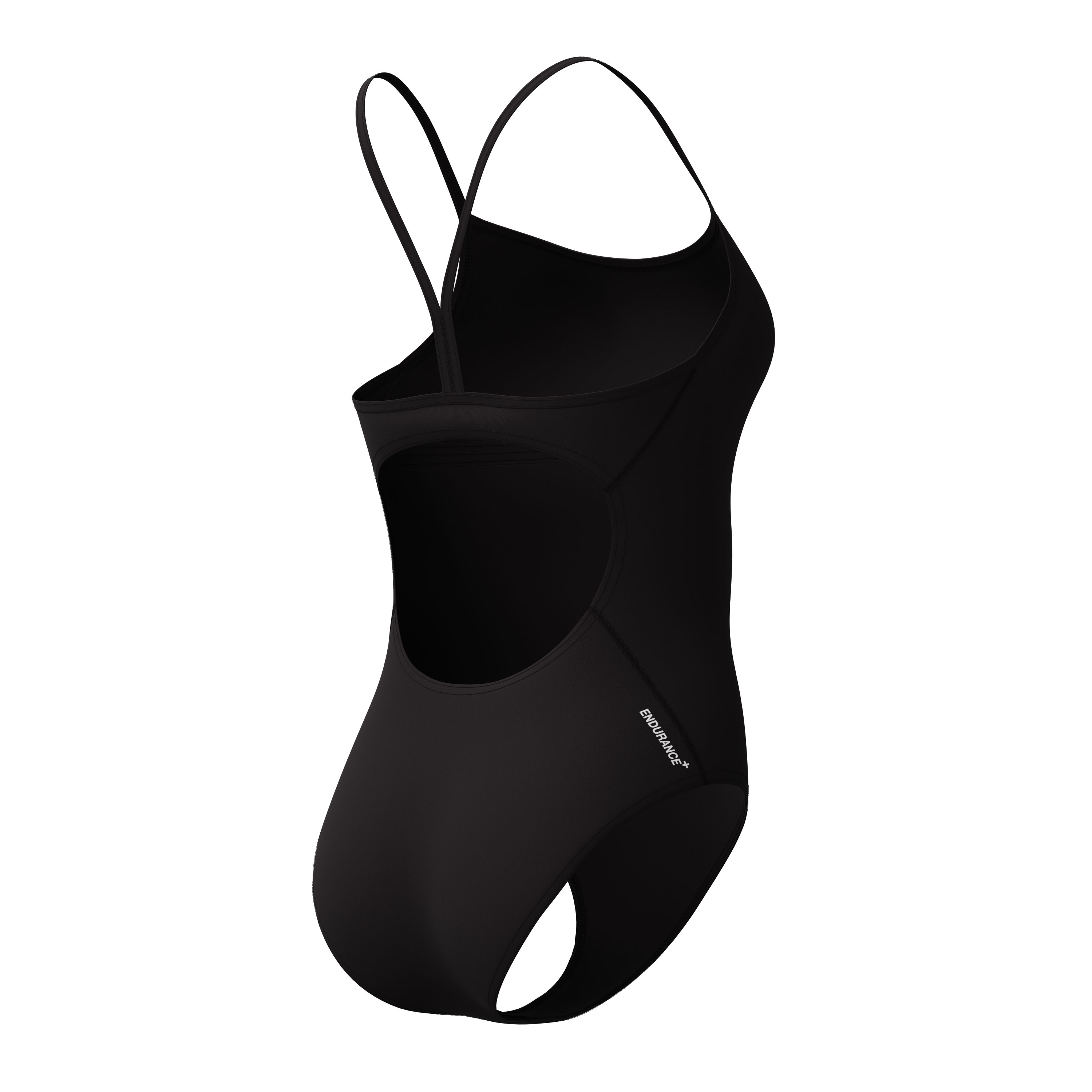 Speedo Badeanzug für aktives Schwimmen, mit dünnen V-förmigen Trägern, chlorbeständig – Bild 4 von 5