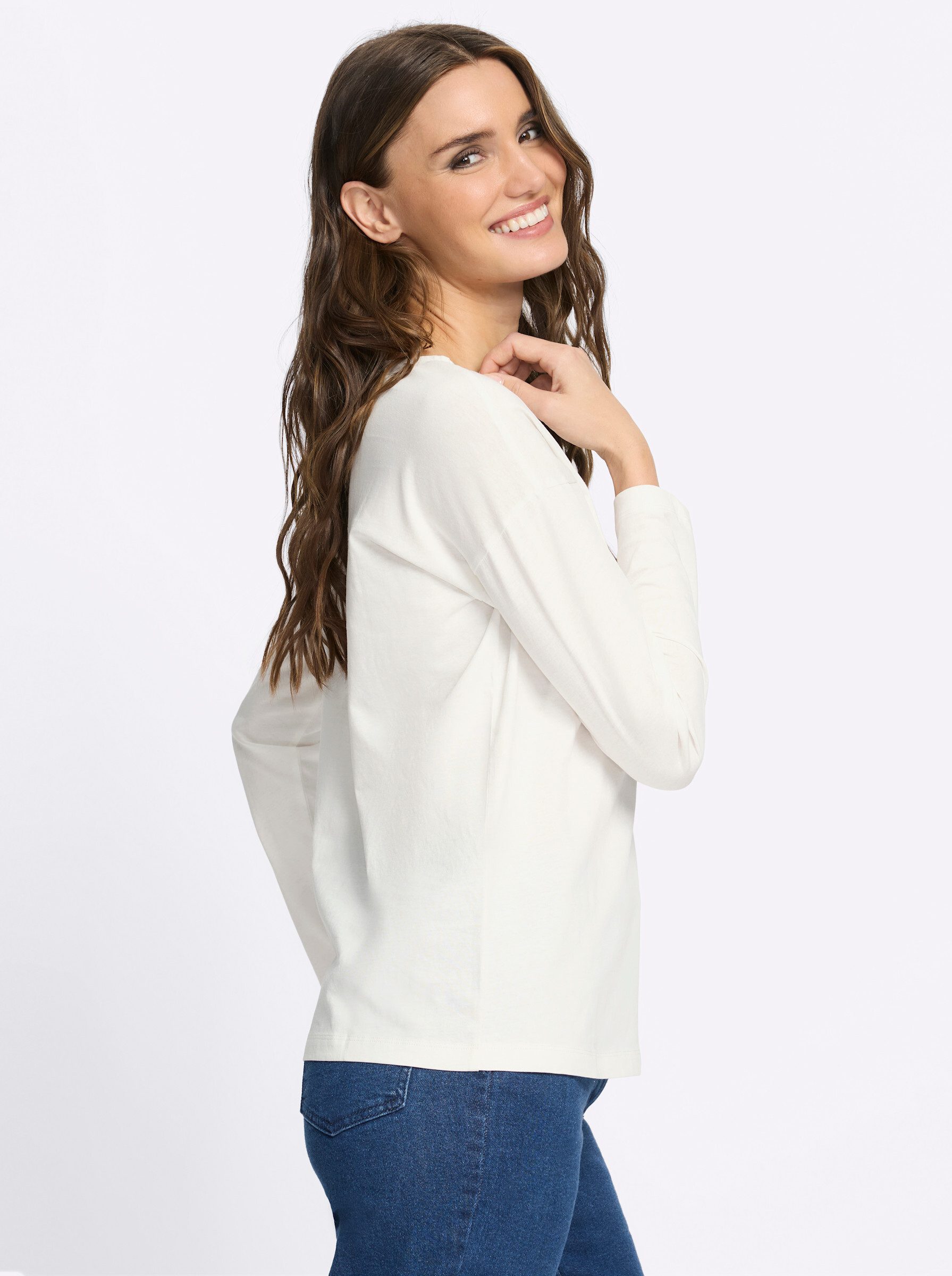 Sieh an! T-Shirt Langarm-Shirt Langarm – Bild 5 von 5