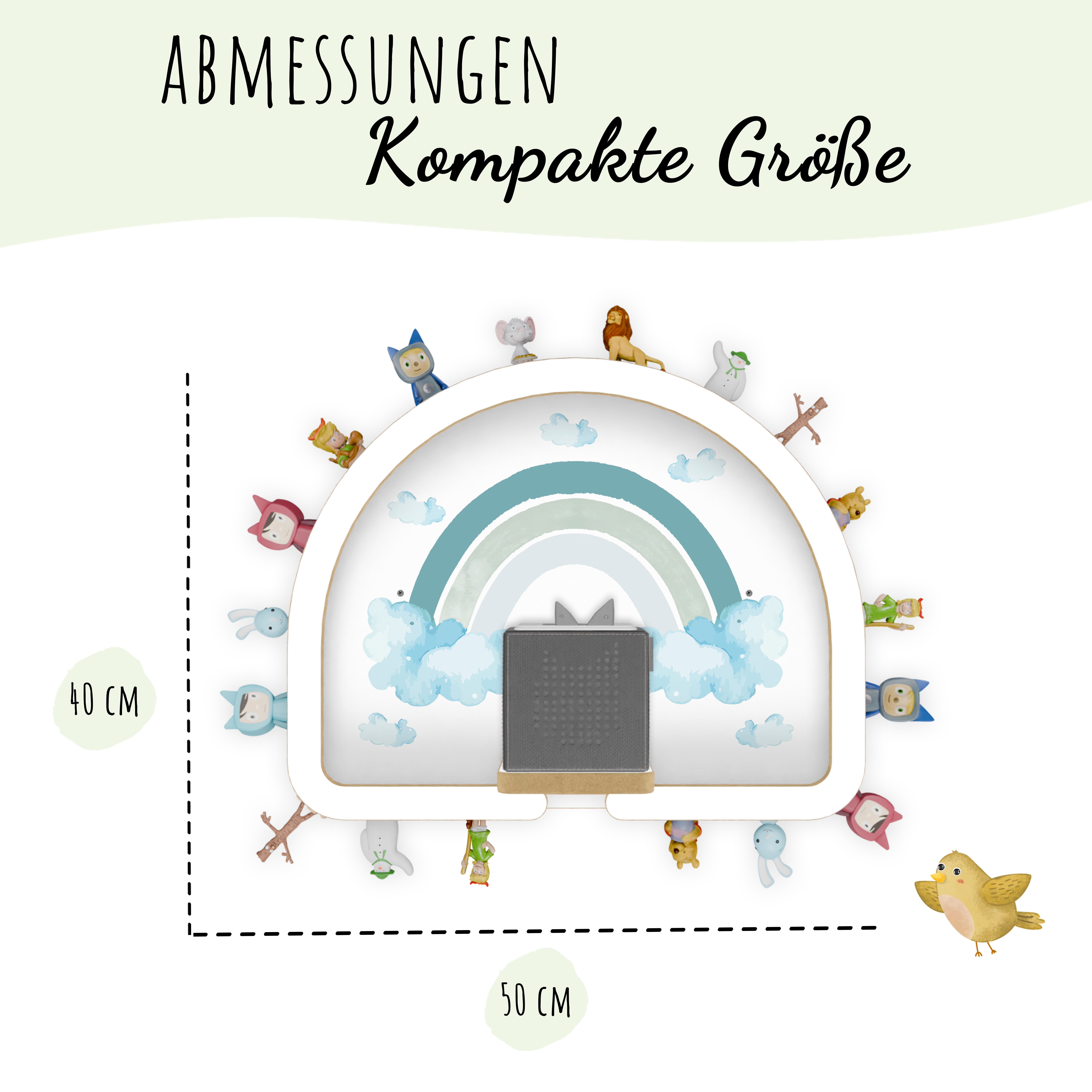 Holzura Kinderregal Tonie Regal Regenbogen mit günstig online kaufen