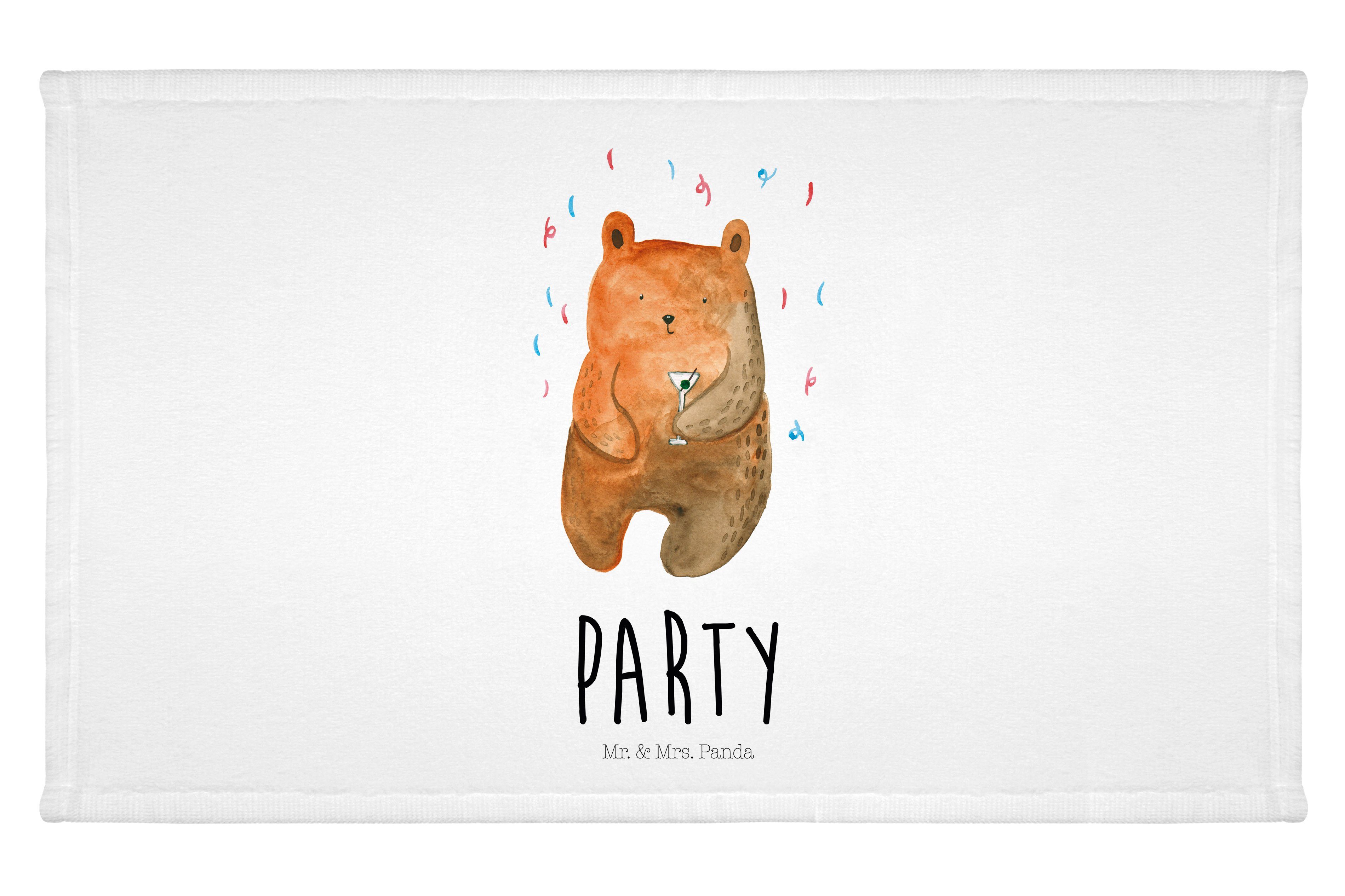 Mr. & Mrs. Panda Handtuch Bär Party - Weiß - Geschenk, Gästetuch, Teddy, Abfeiern, Feiern, Gute, (1-St)