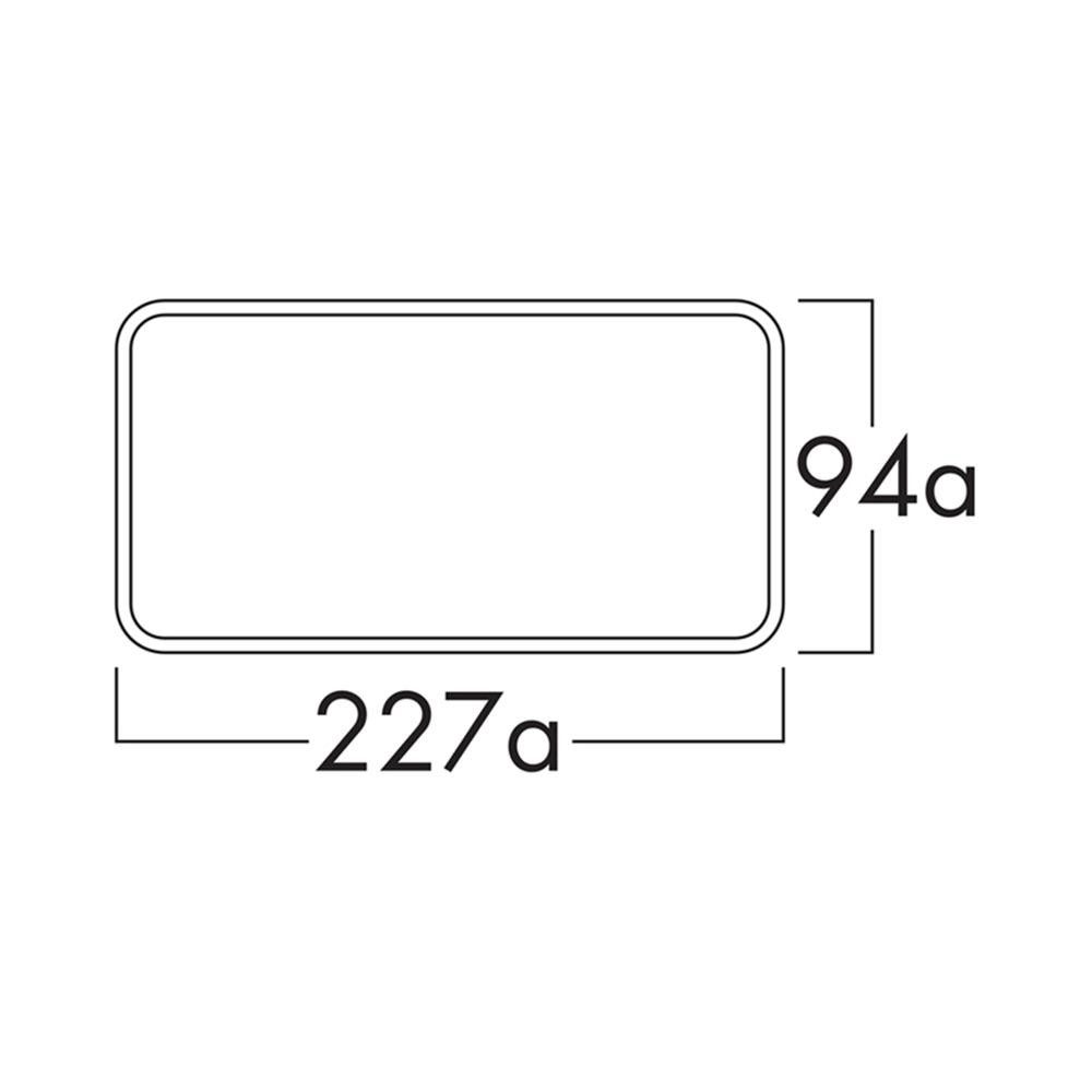 Naber Abluft-Set COMPAIR System Ø 150 K-Klima-R flow 150 Mauerkasten, innen Rechteck-An