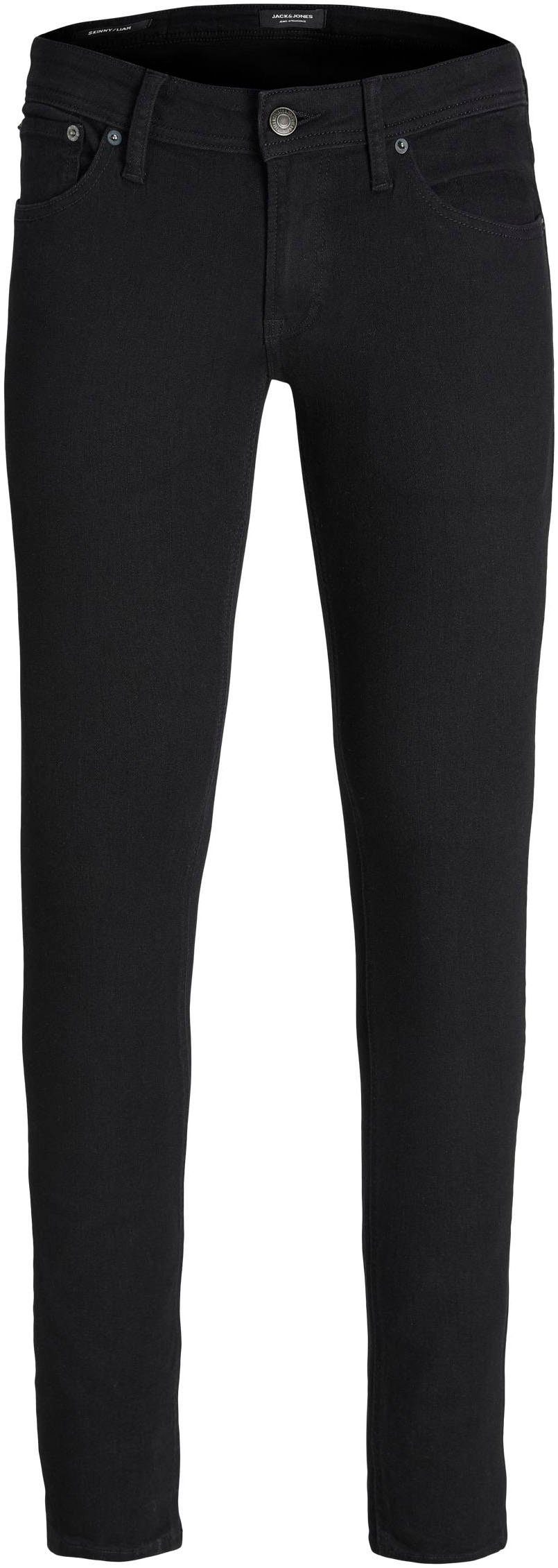 Jack & Jones Skinny-fit-Jeans JJILIAM Skinny Jeans mit Used-Waschung für schlanke Silhouette Abriebeffekte, modisch, skinny fit, Baumwollmischung