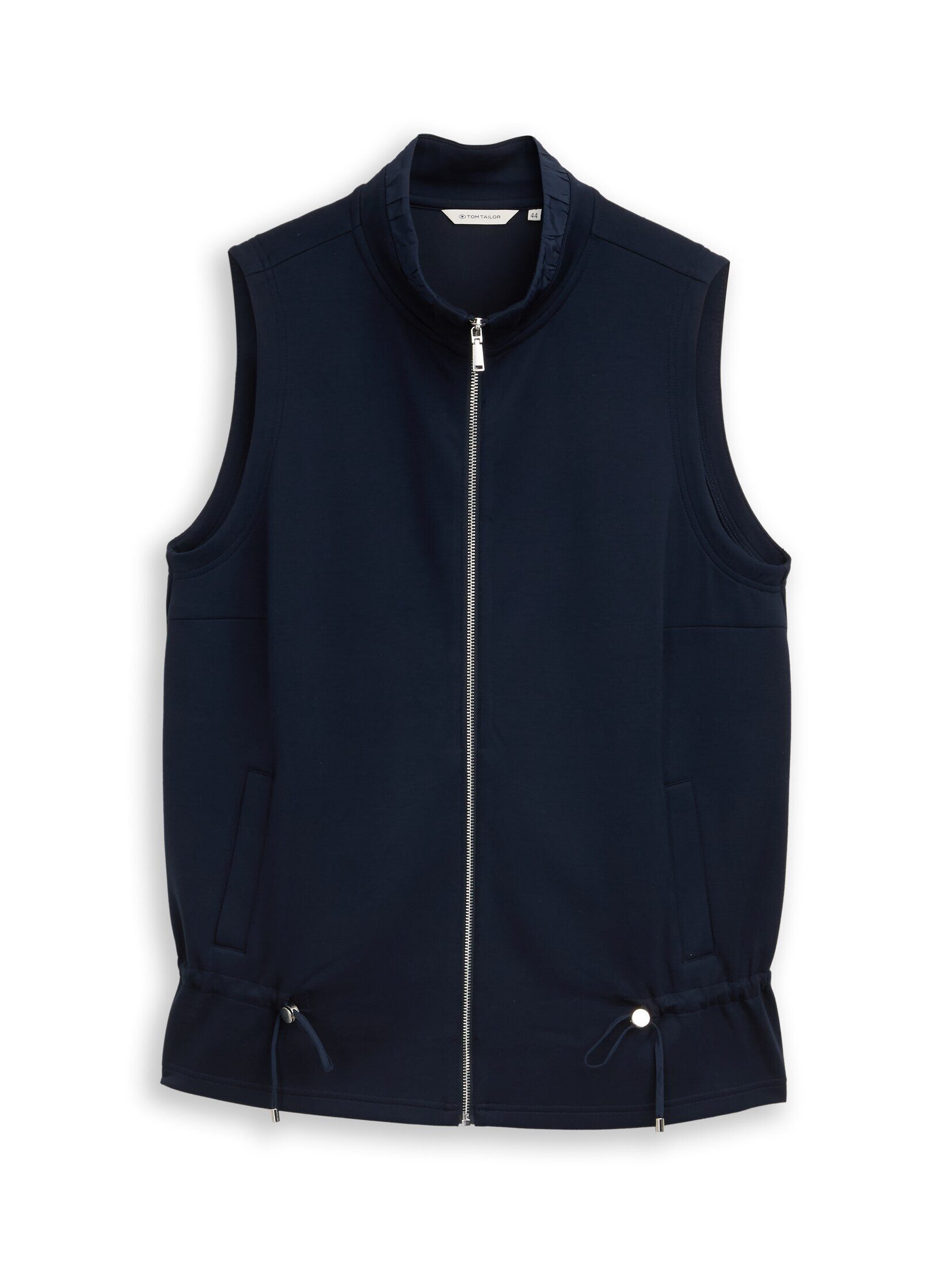 TOM TAILOR PLUS Sweatjacke Strick & Sweatshirts Plus Size - Scuba Sweatweste mit Stehkragen