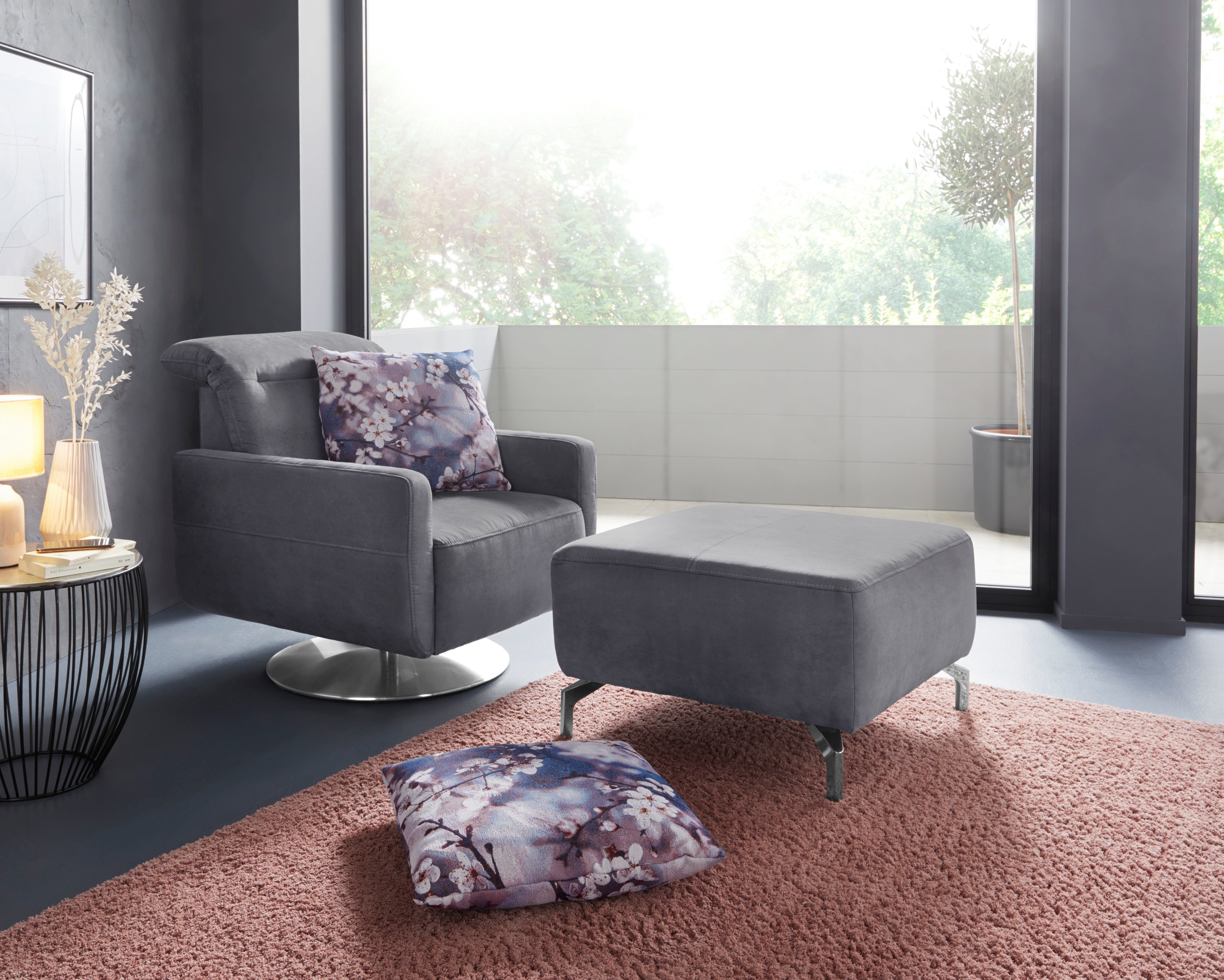 sit&more Hocker Gizeh, Fußhöhe 15 cm, günstig online kaufen