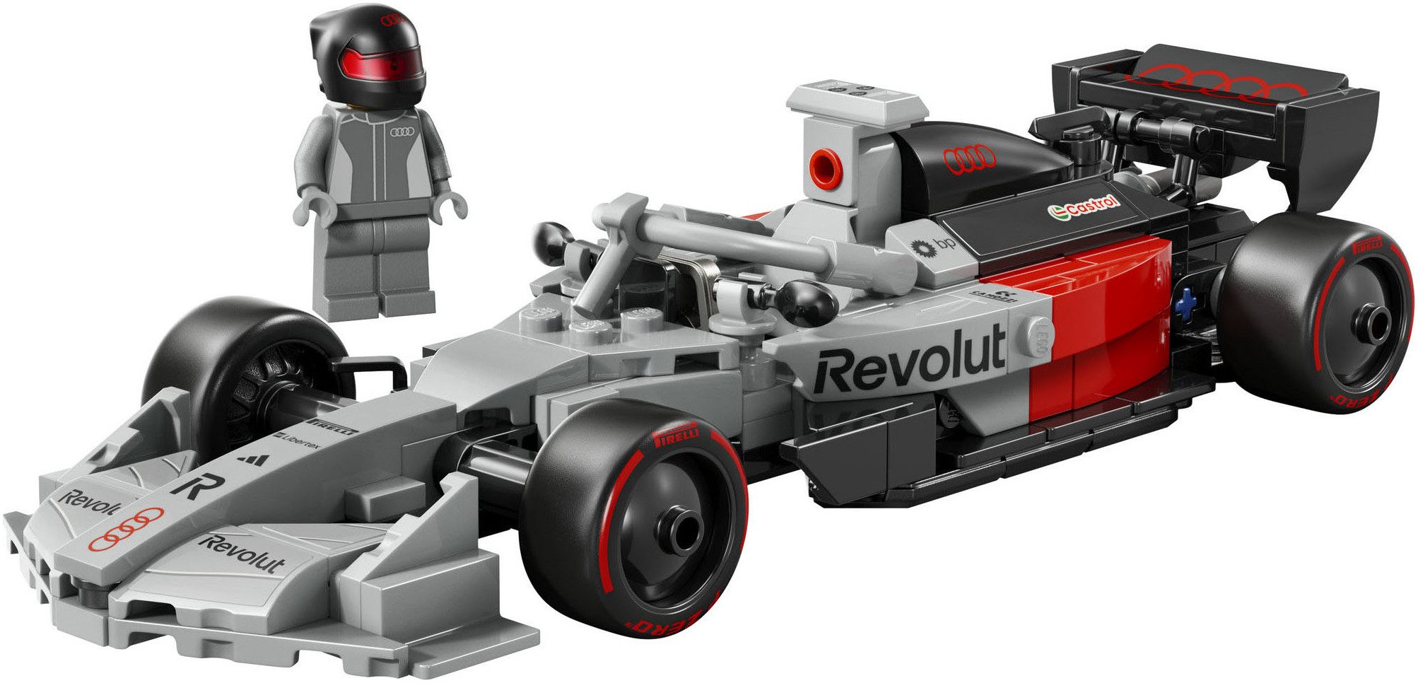 LEGO® Audi Revolut F1 Team R26 Rennwagen (77259), LEGO Speed Champions Konstruktionsspielsteine, (216 St)