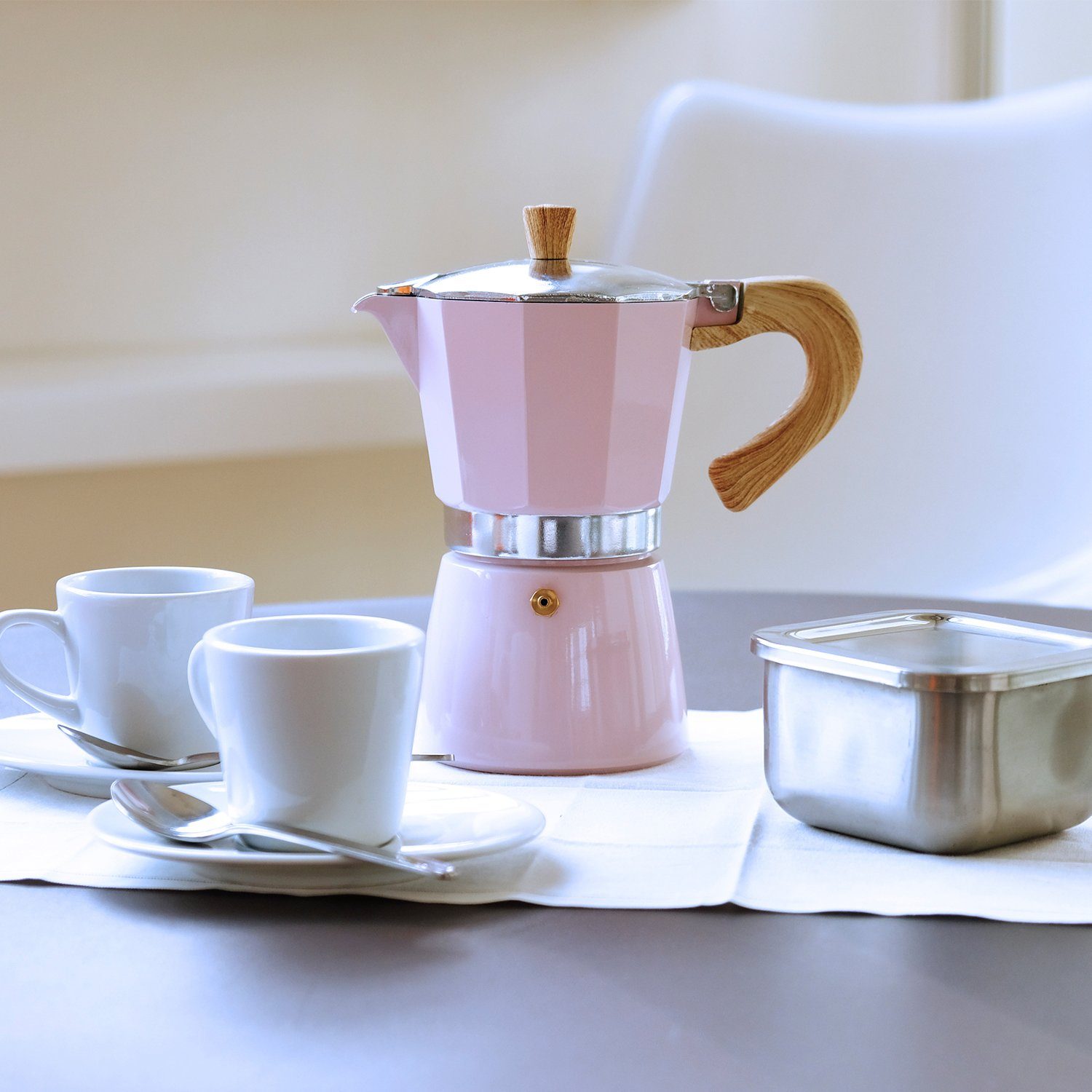 gnali & zani Espressokocher, 9 Tassen, Induktion, Made in Italy