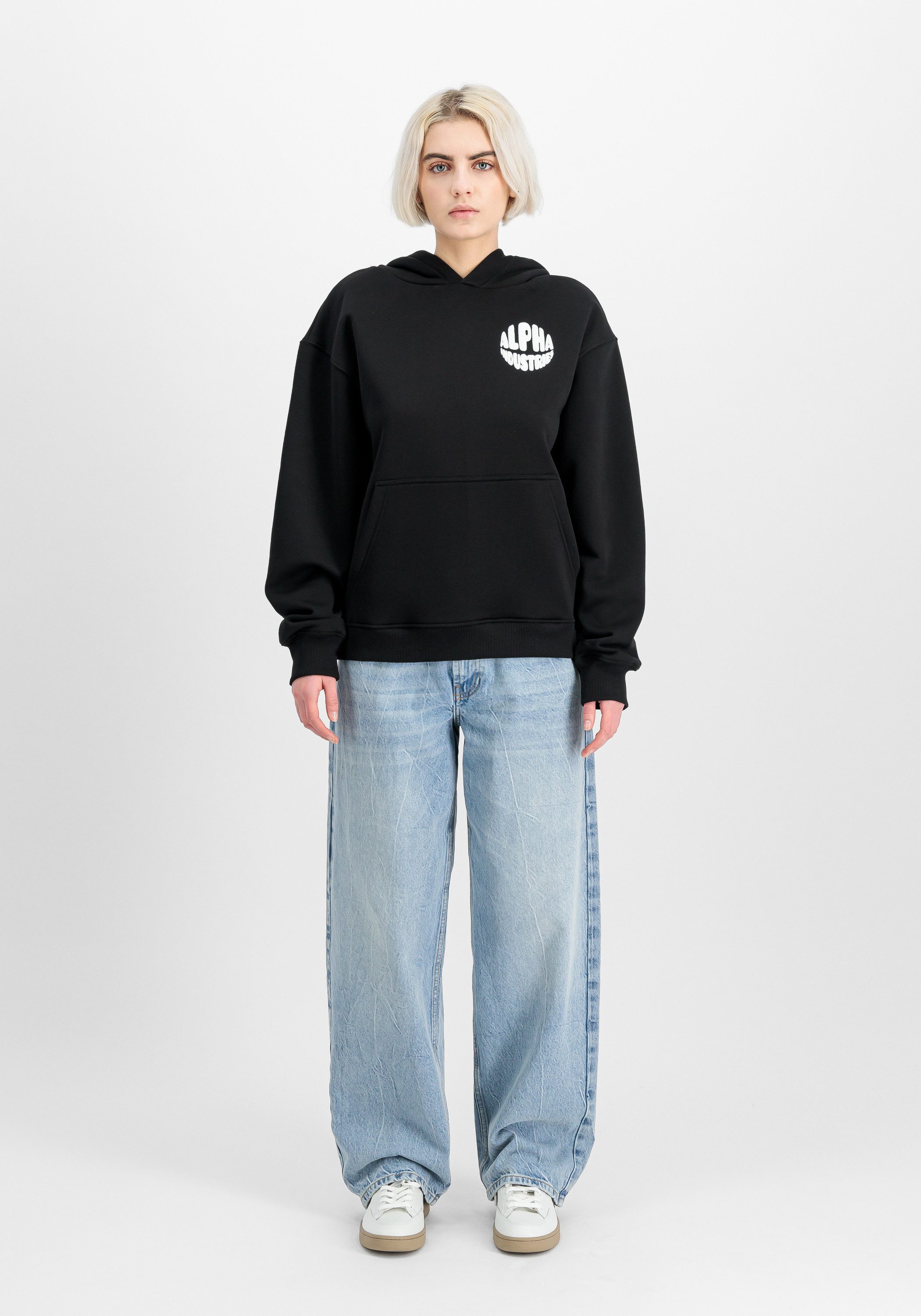 Alpha Industries Hoodie Logo Hoodie Backprint W