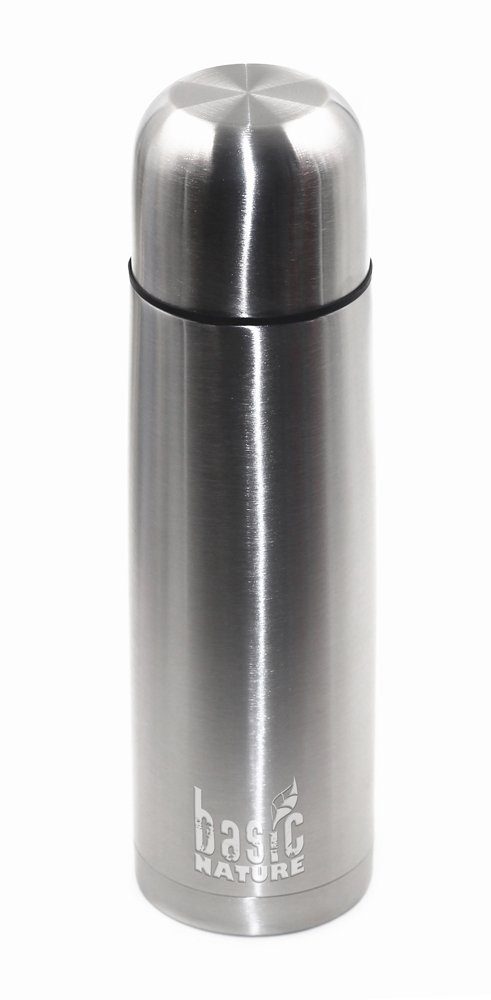 Thermoflasche BasicNature Isolierflasche - 1 L Edelstahl