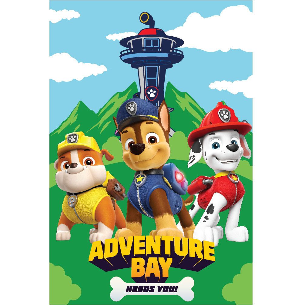 Wohndecke Paw Patrol Adventure Bay Fleecedecke 100x150cm, PAW PATROL, Gesch günstig online kaufen