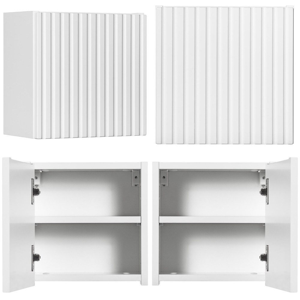 Lomadox Hängeschrank NEWPORT-56-WHITE Wandschrank Badschrank, weiß, günstig online kaufen