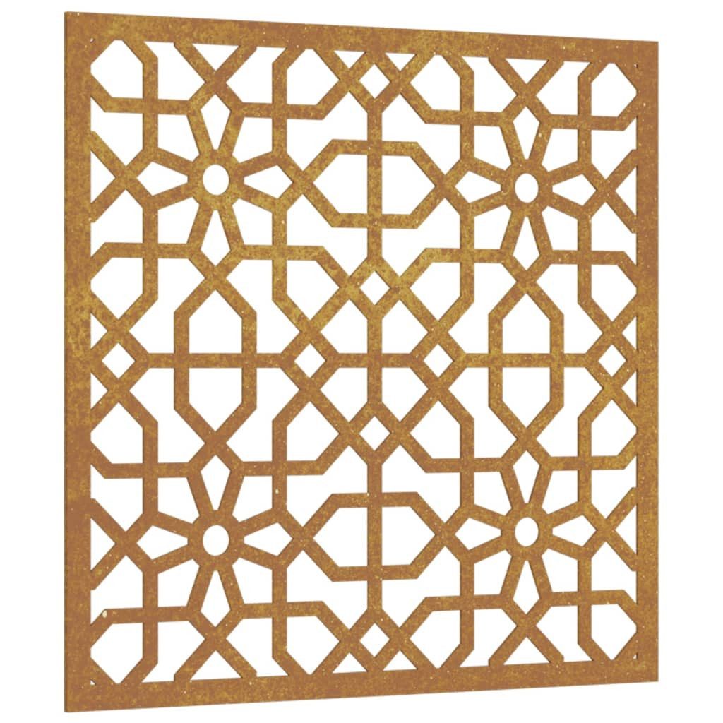 vidaXL Wandbild Garten-Wanddeko 55x55 cm Cortenstahl günstig online kaufen