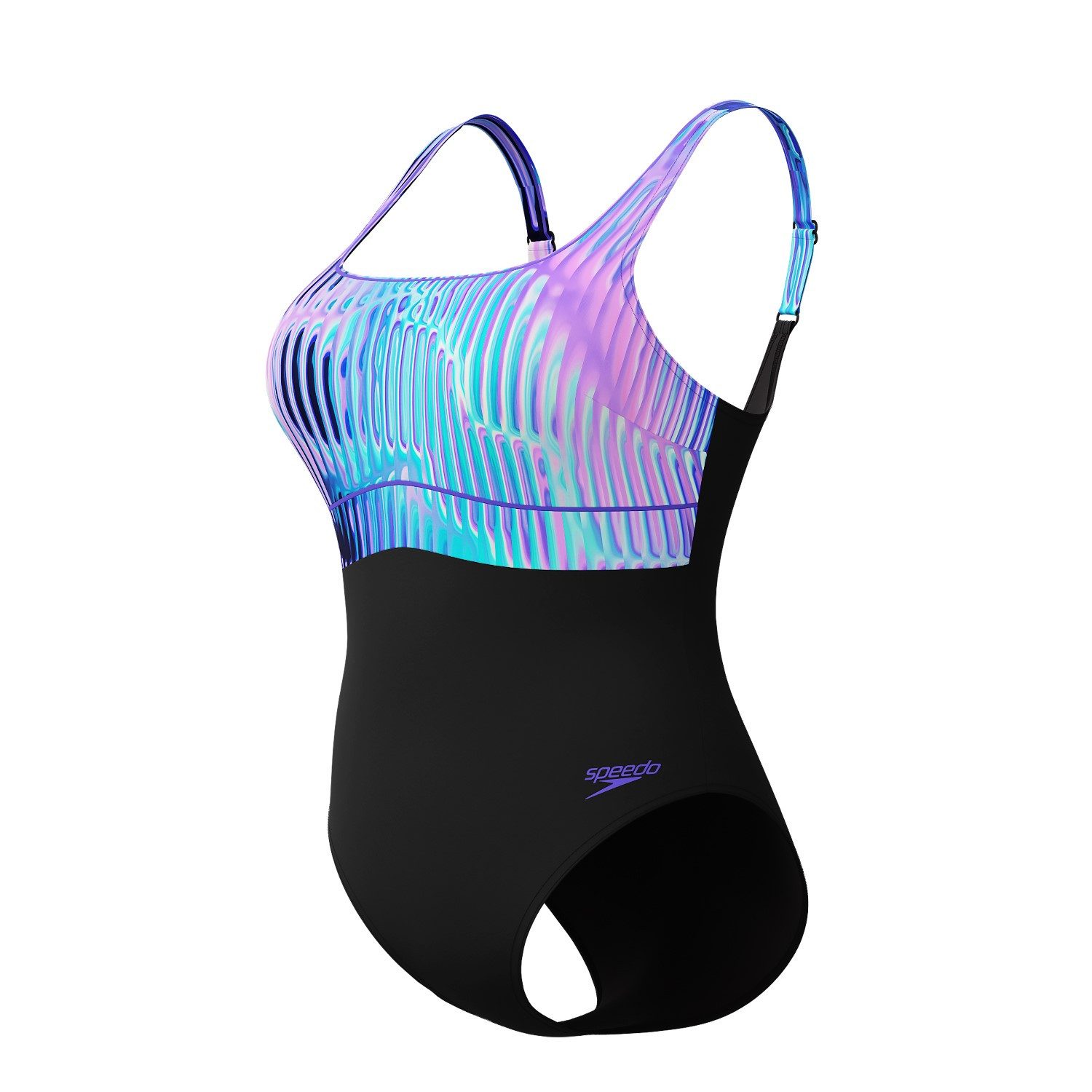 Speedo Badeanzug Contour Eclipse Shaping Schwimmanzug mit verstellbaren Trägern mit Sharping Effekt