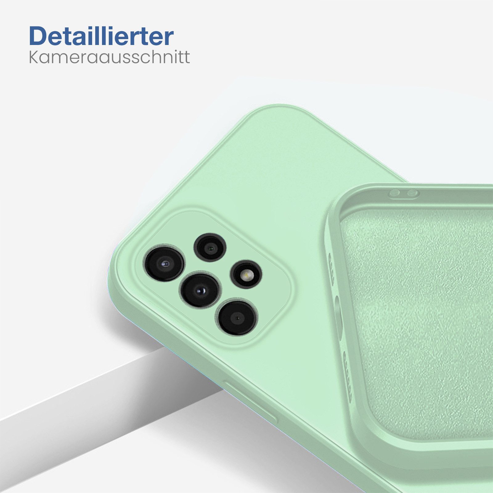 Tec-Expert Handyhülle SoftGrip Cover Hülle für Samsung Galaxy A72, Handy Case Bumper integrierter Kameraschutz flexibel