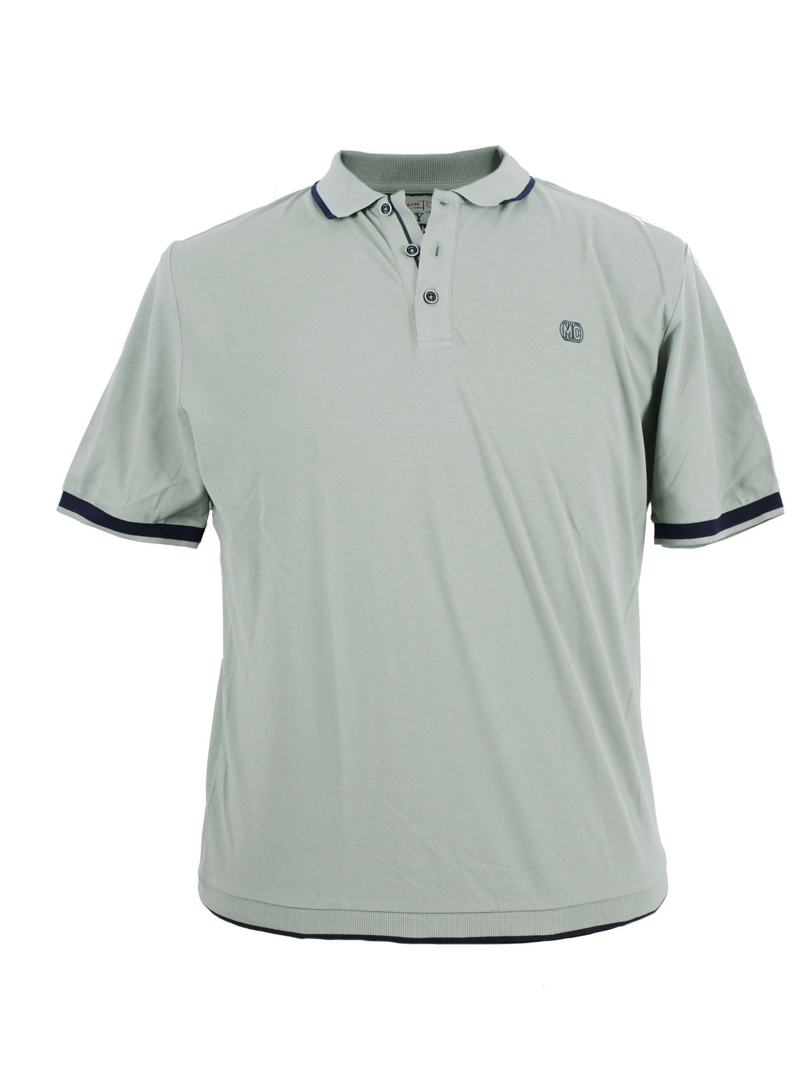 Mode Monte Carlo Poloshirt Poloshirt mit Bund in XXL Größen von Monte Carlo, schilf