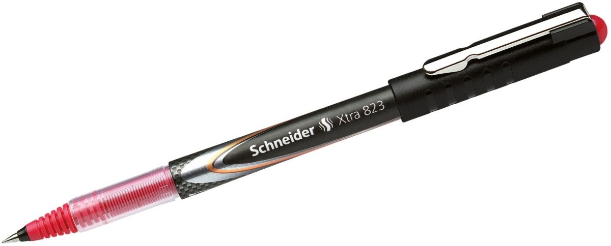 SCHNEIDER Tintenfeinschreiber Tintenkugelschreiber Xtra 823 0,3mm rot Packung mit 10 Stück