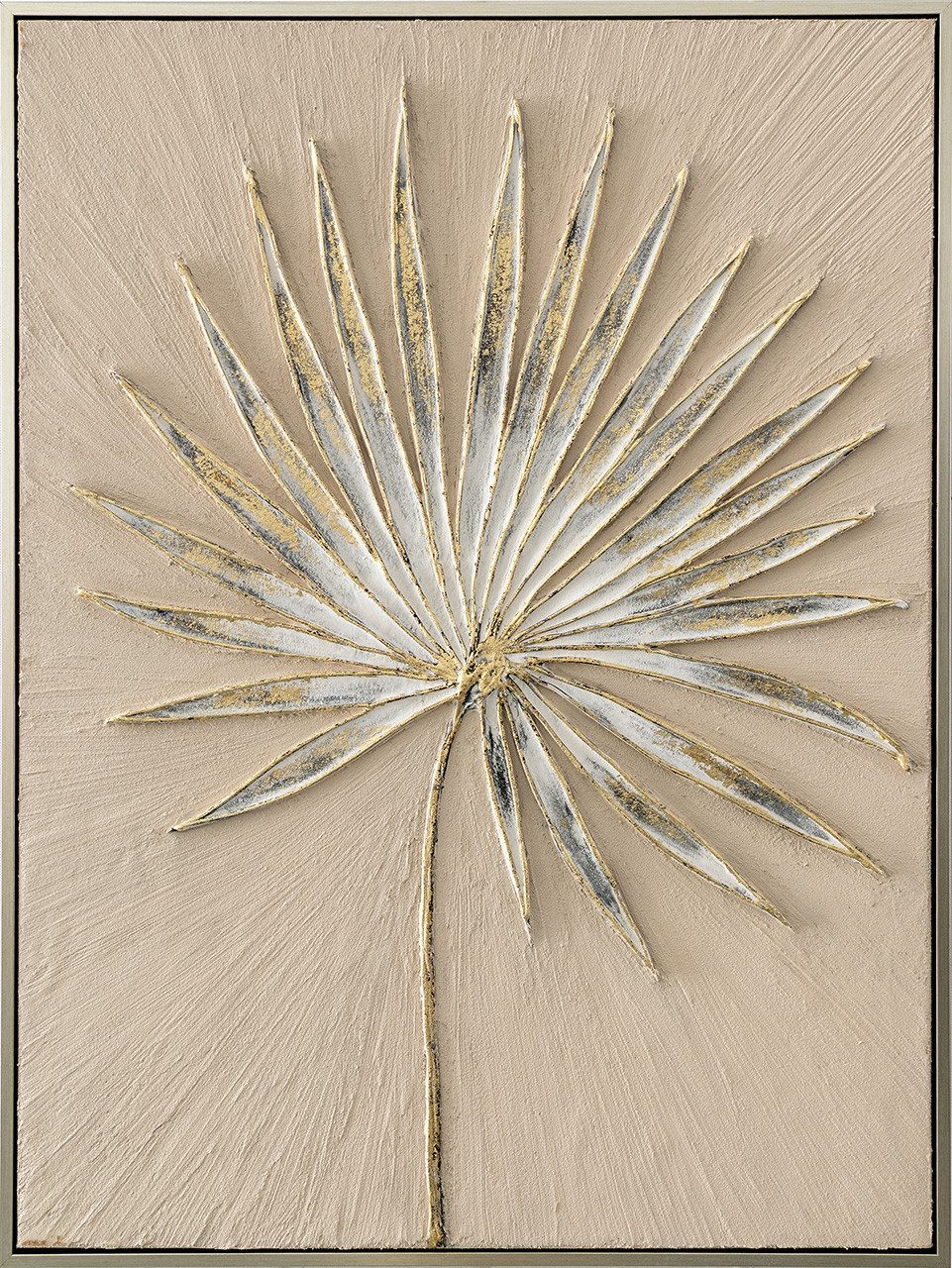 ArtUniverse Gemälde Leinwandbild Golden Leaf 60 x 80 cm, Naturmotiv