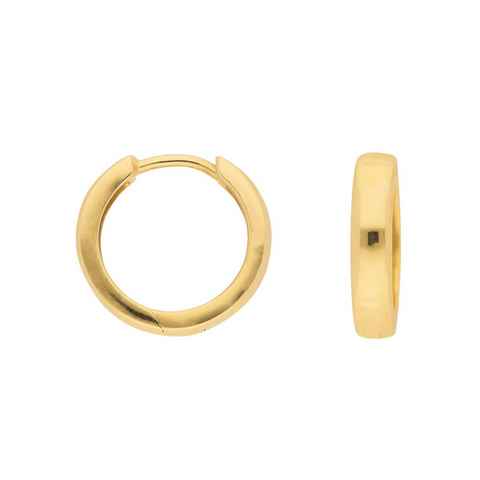 Adelia´s Paar Ohrhänger 333 Gold Ohrringe Creolen Ø 15 mm, Goldschmuck für Damen