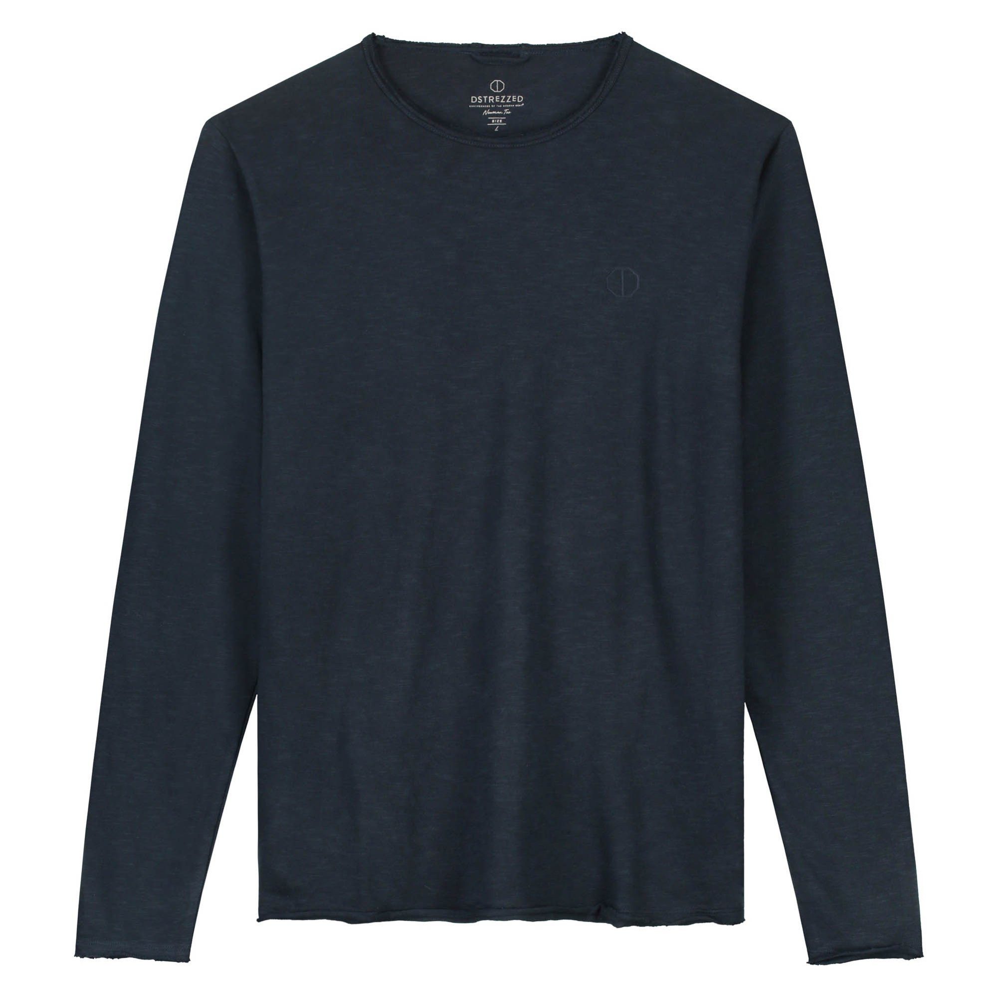 Dstrezzed T-Shirt Herren Longsleeve 1er Pack Baumwolle Newman Crew (Packung, 1er Pack)