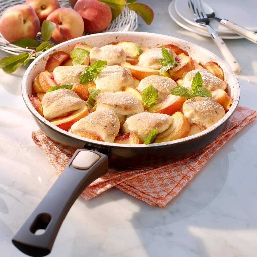 Genius Bratpfanne Genius Cerafit Granit Pfanne Ø28 mit Glasdeckel Keramikpfanne, Edelstahl; Keramik (Set bestehend aus 1 Bratpfanne mit Glasdeckel)