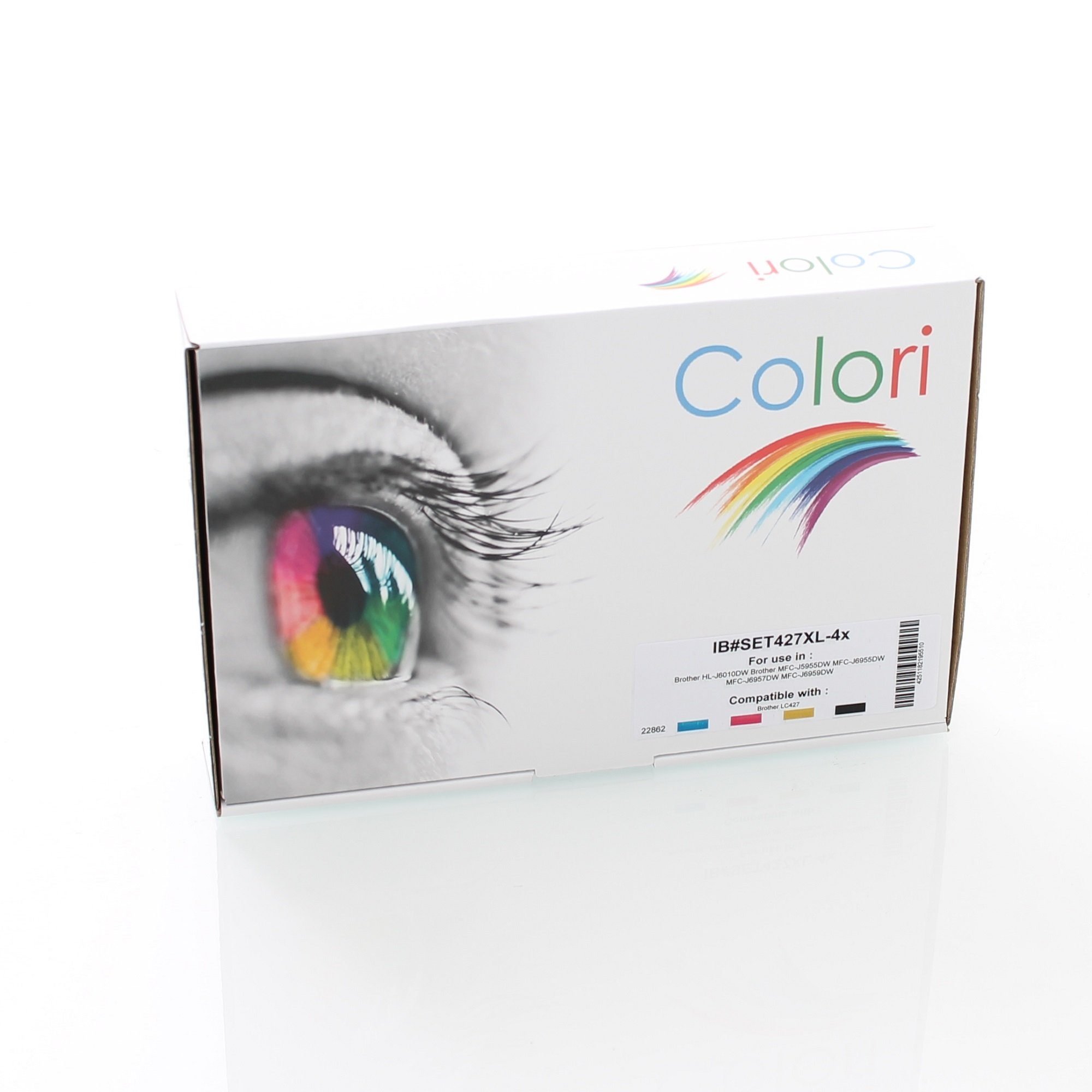 Colori Tintenpatrone (Kompatibles Set 4x Druckerpatrone für Brother LC427XL HL-J6010DW, Brother HL-J6010DW MFC-J5955DW MFC-J6955DW MFC-J6957DW MFC-J6959DW)
