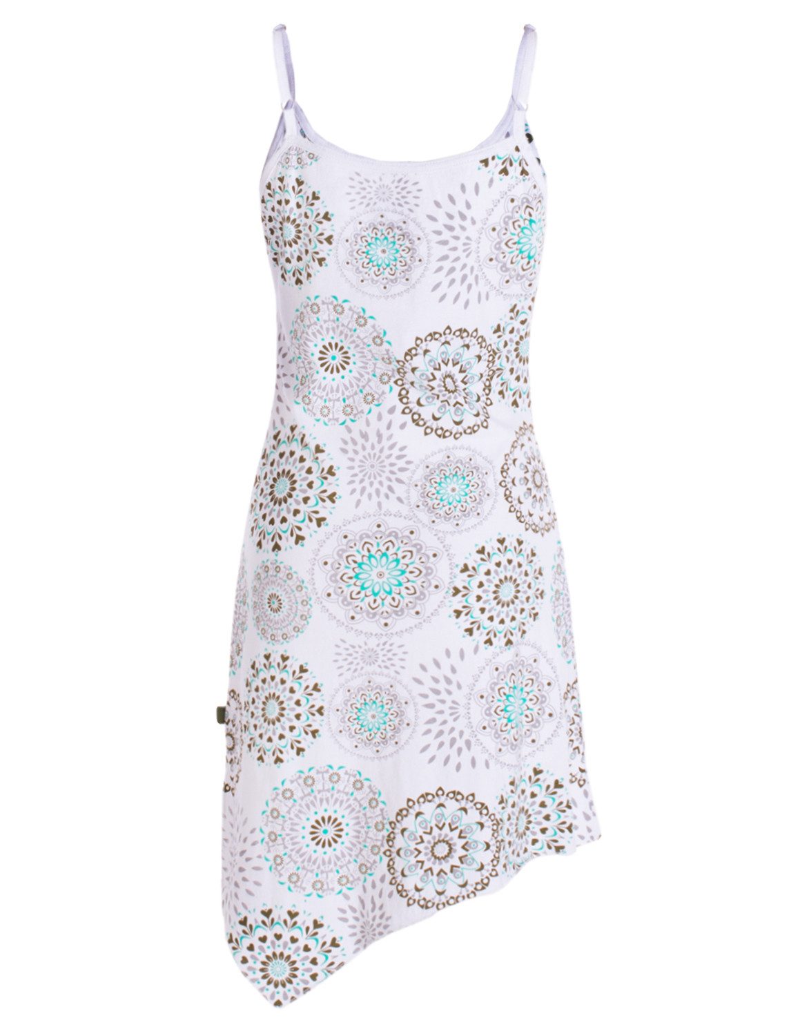 Vishes Minikleid Kurze Damen Sommer-Kleider Spagettiträger-Kleid Zipfel-Kle günstig online kaufen