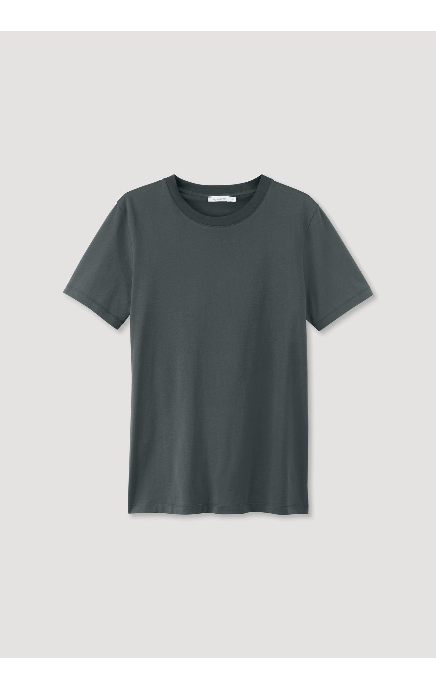 Hessnatur T-Shirt Regular dunkelgrün Bio-Baumwolle aus reiner
