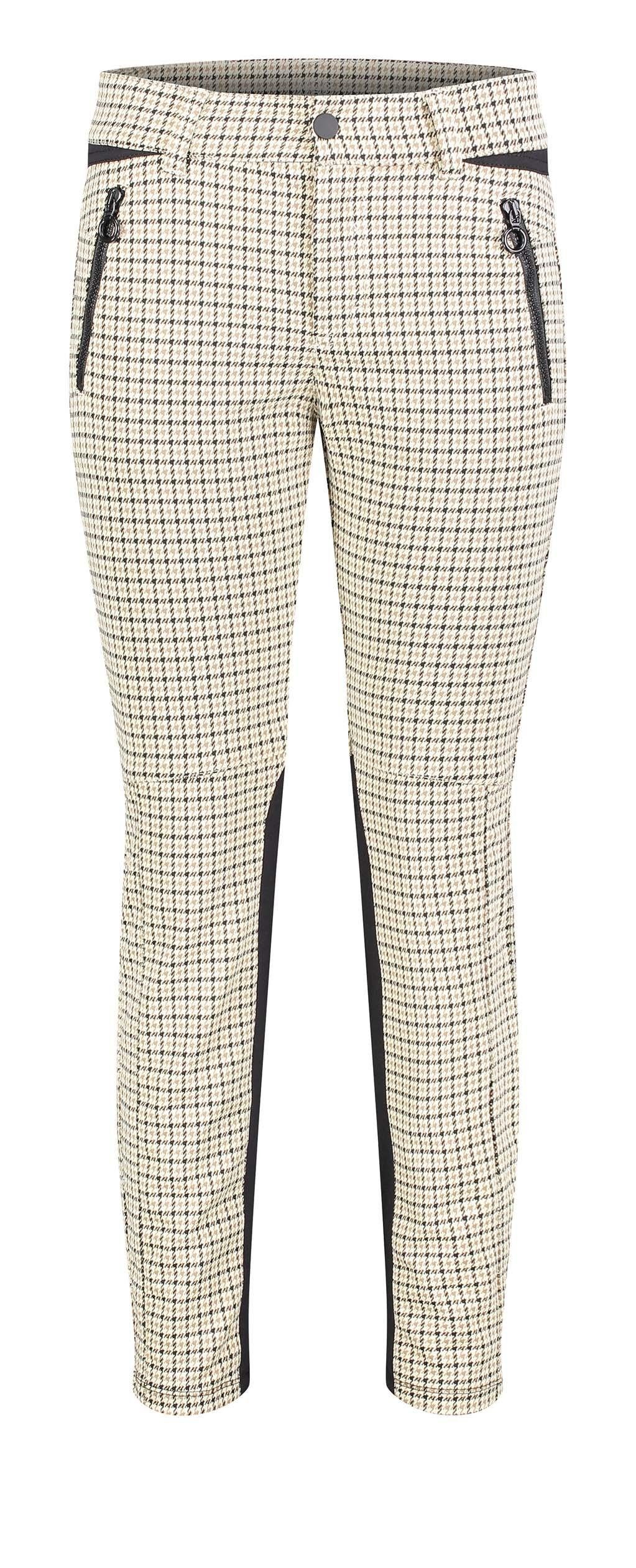 MAC Stretch-Jeans MAC VISION PANTS light pearl white check 5255-00-0172 201K