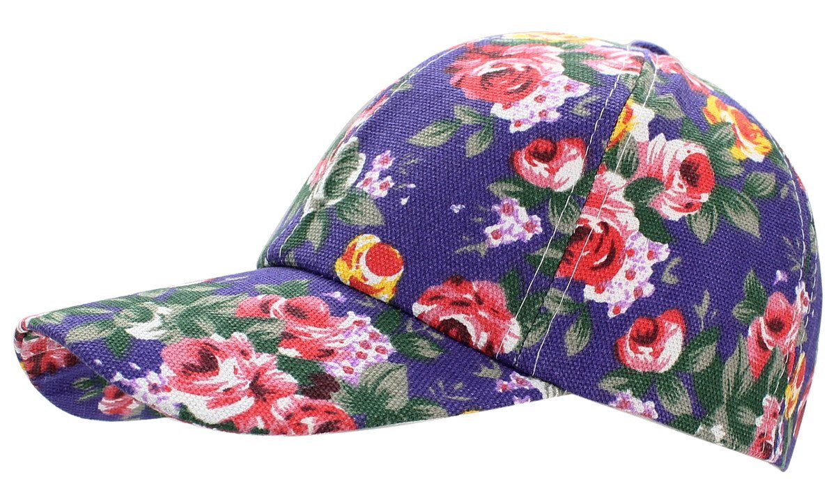 dy_mode Baseball Cap Sommerliche Damen Baseballkappe Frauen Schirmmütze Kappe Geblümt Geblümt