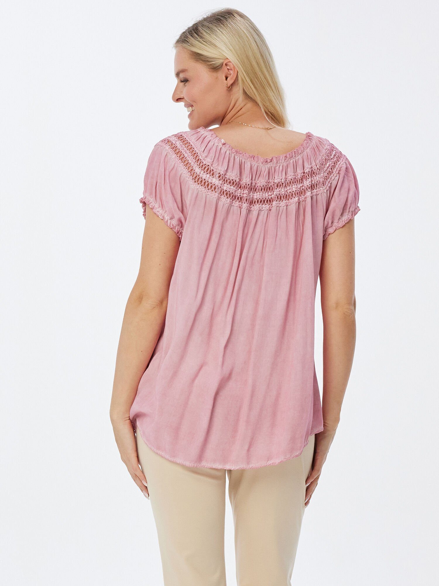 Body Needs Schlupfbluse Carmenbluse figurumspielend mit günstig online kaufen