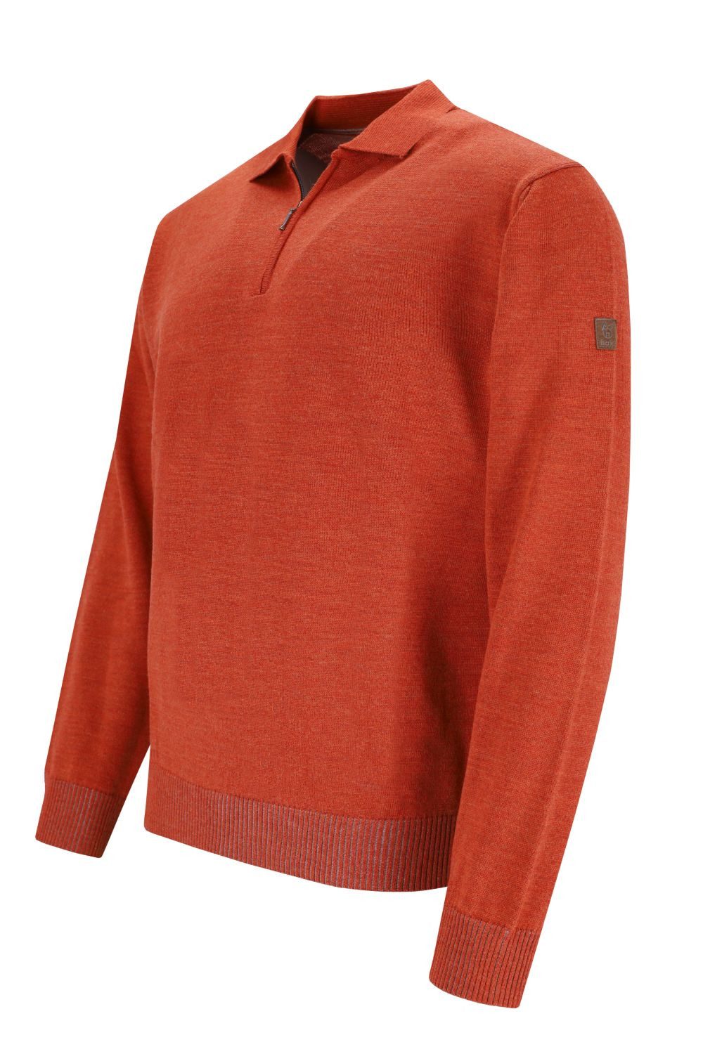 Hajo Langarm-Poloshirt kratzfreier Pullover mit Polokragen