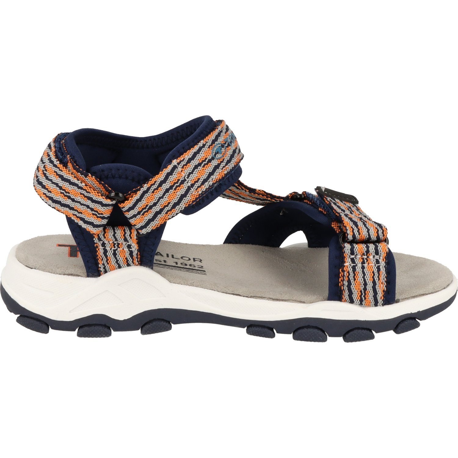TOM TAILOR Jungen Outdoor Navy-Orange Klettverschluss 5371110 Sandale Sandalen